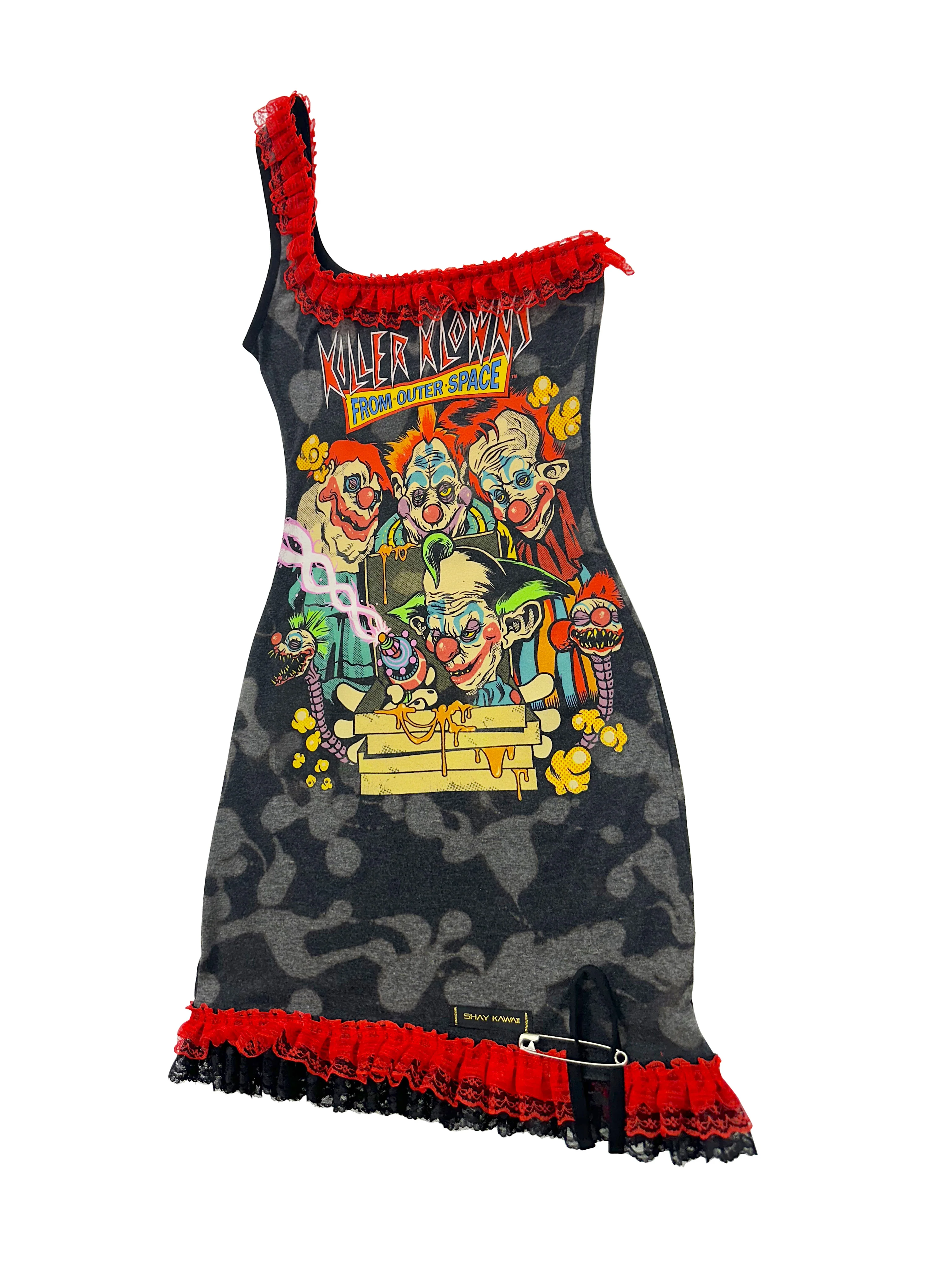1 of 1 ASYMMETRICAL KILLER KLOWNS DRESS - Image 2