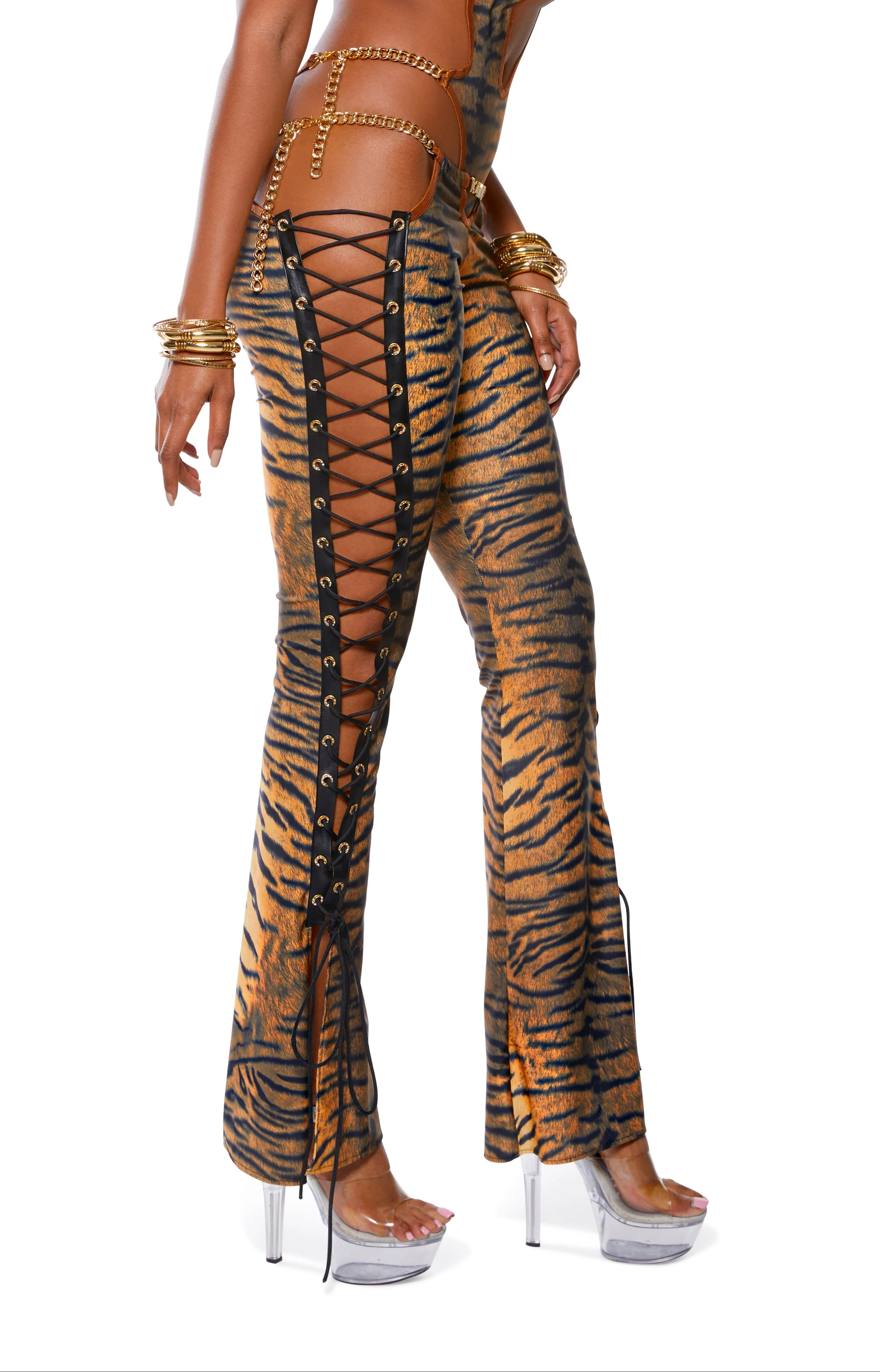 ALLURE GOLD CHAIN PANTS - Image 3