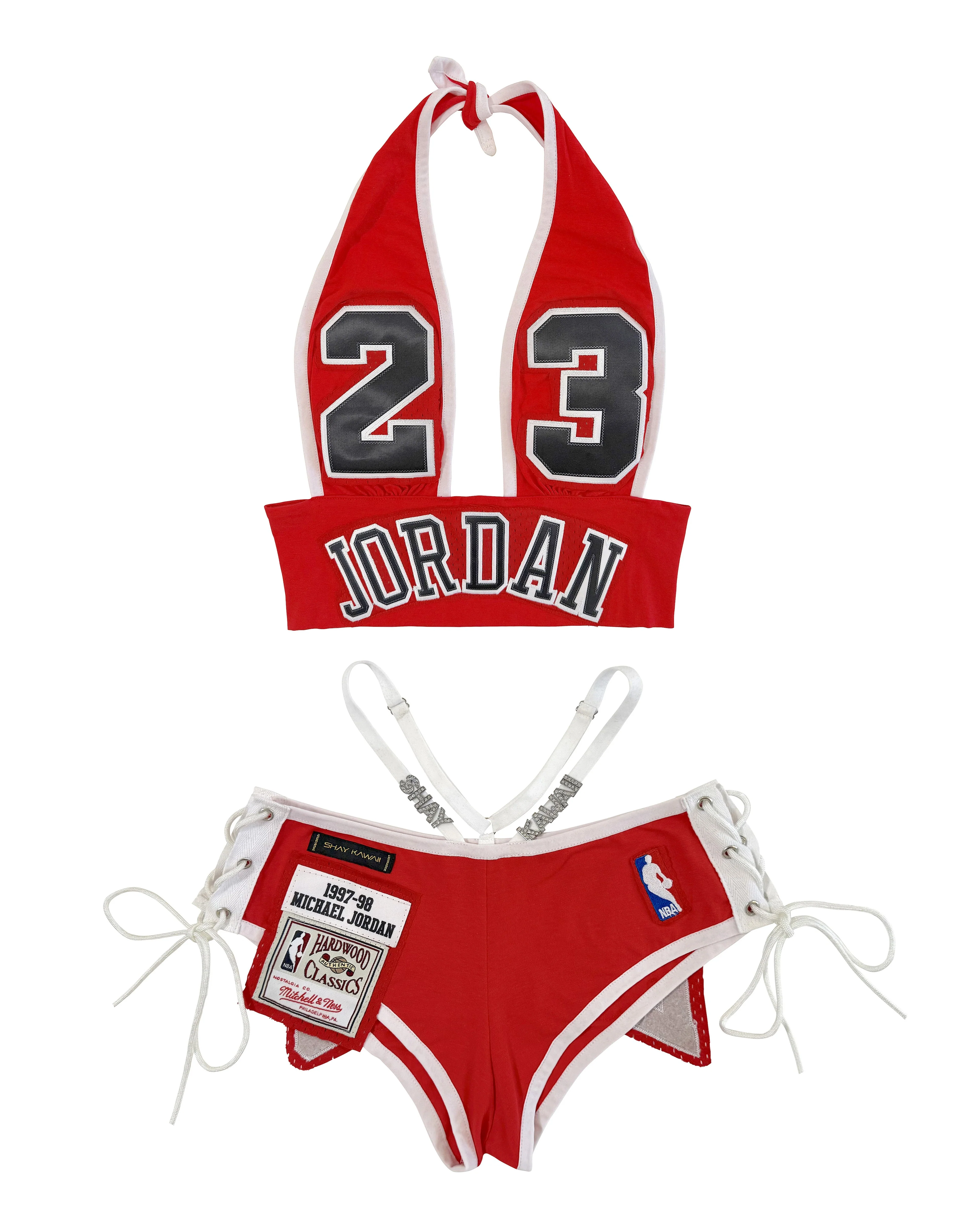 BULLS MINI SHORT SET RED