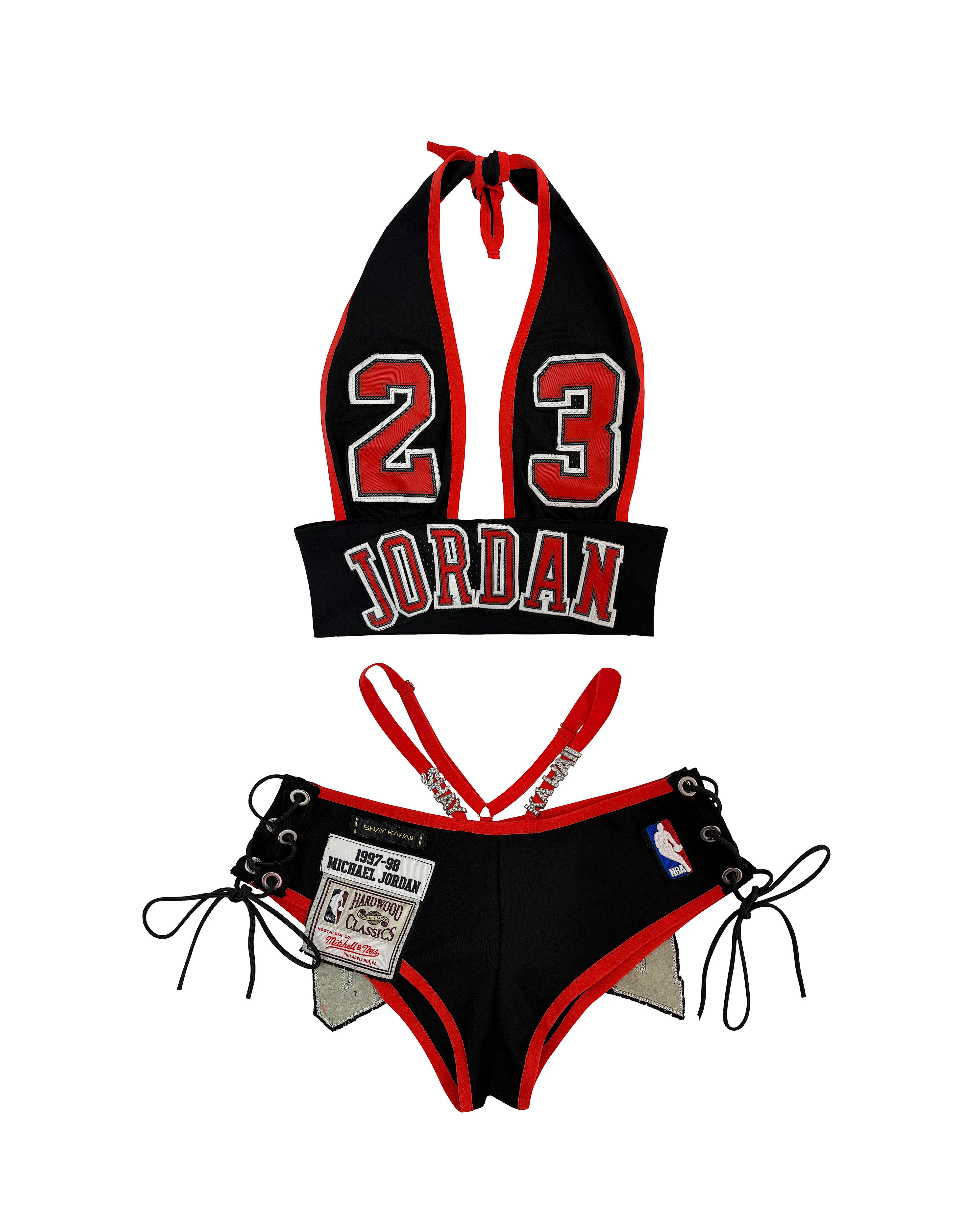 BULLS MINI SHORT SET BLACK