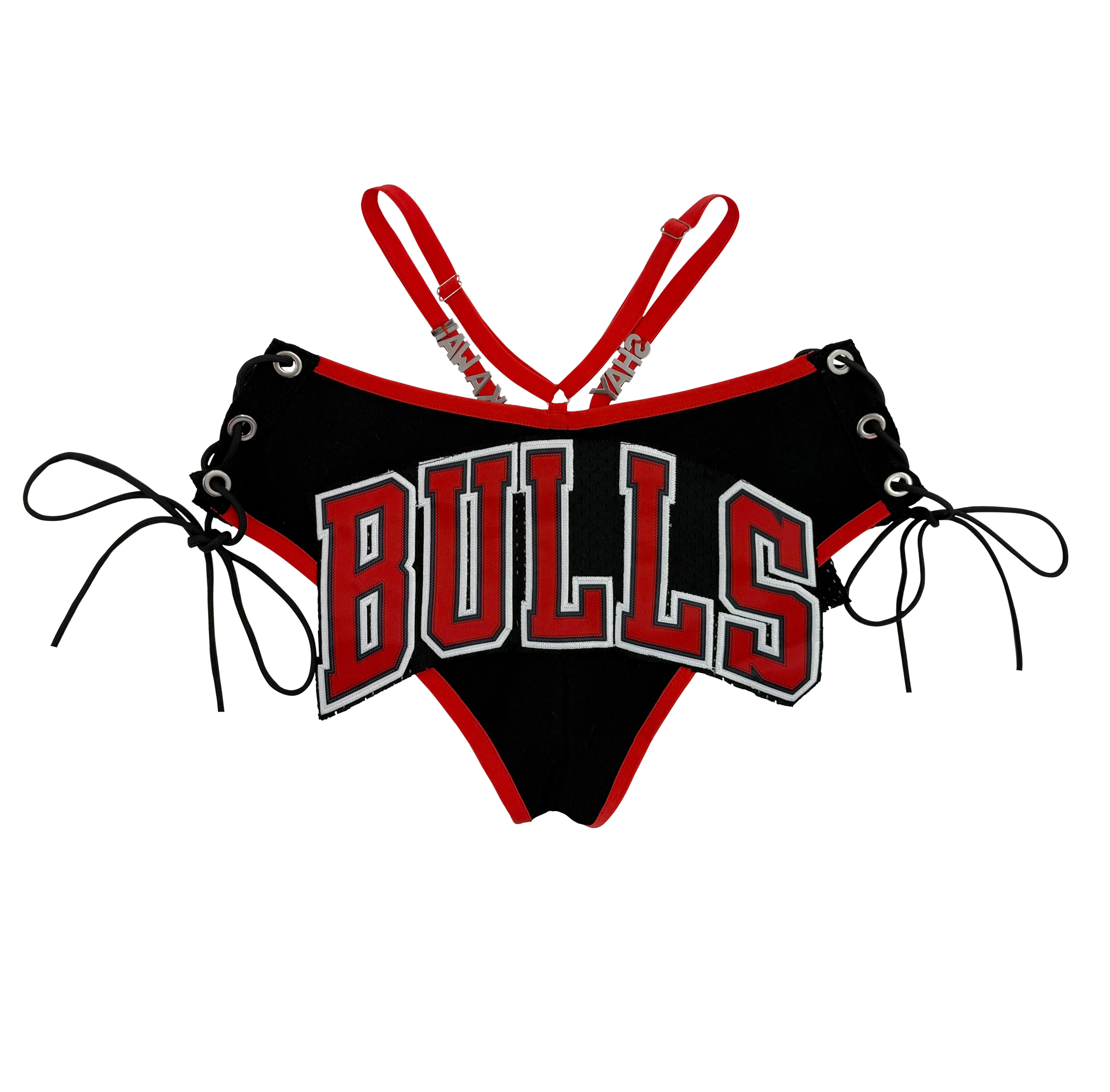 BULLS MINI SHORT SET BLACK - Image 2