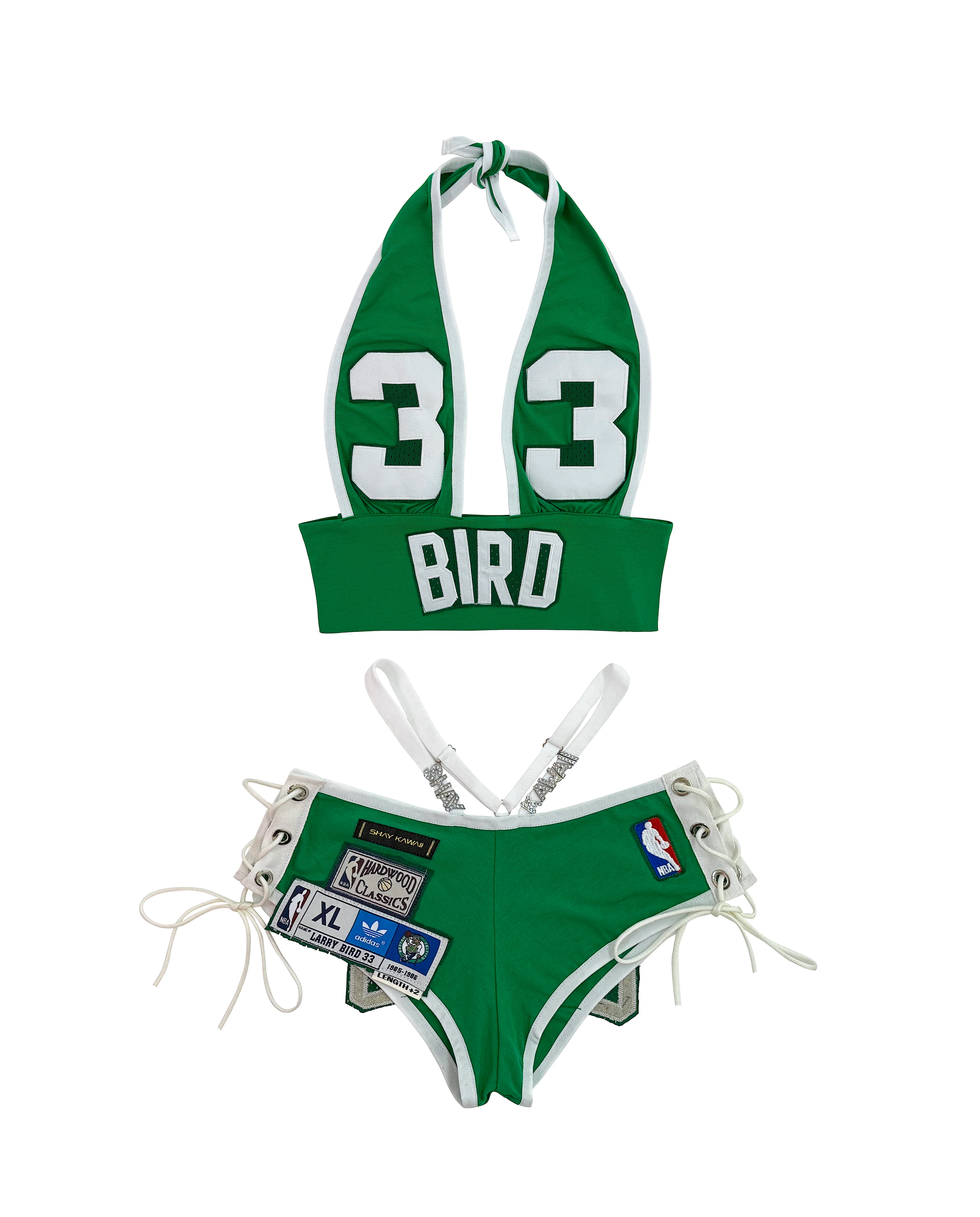 CELTICS MINI SHORT SET GREEN