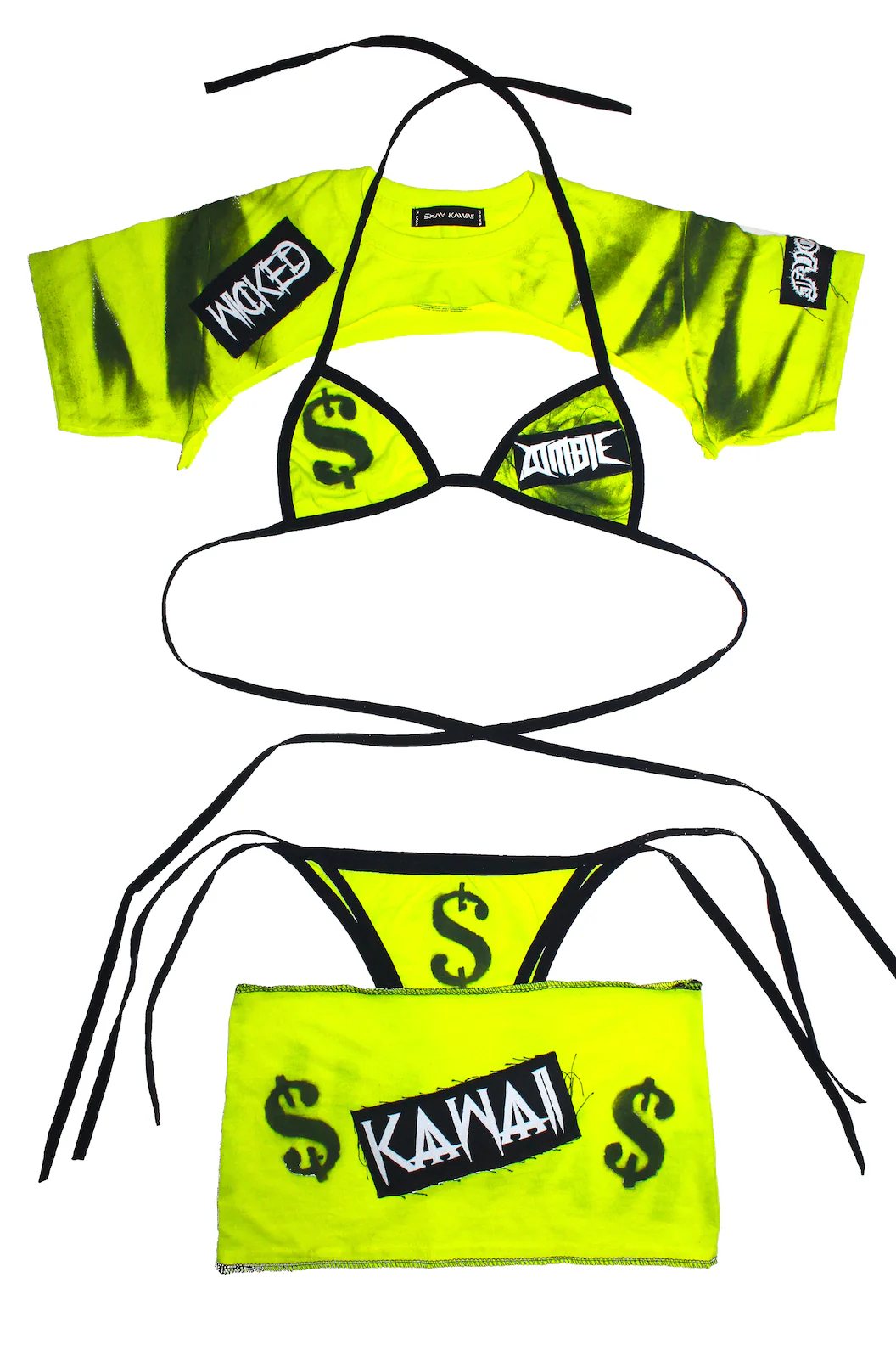 CLOCKWORK SET: LIMITED EDITION (white/neon green/baby pink)