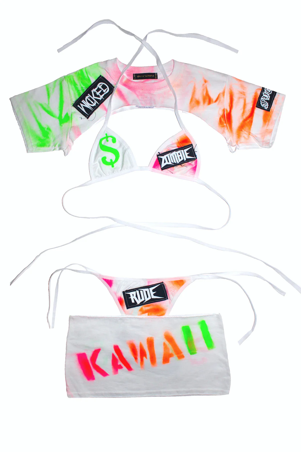 CLOCKWORK SET: LIMITED EDITION (white/neon green/baby pink) - Image 2