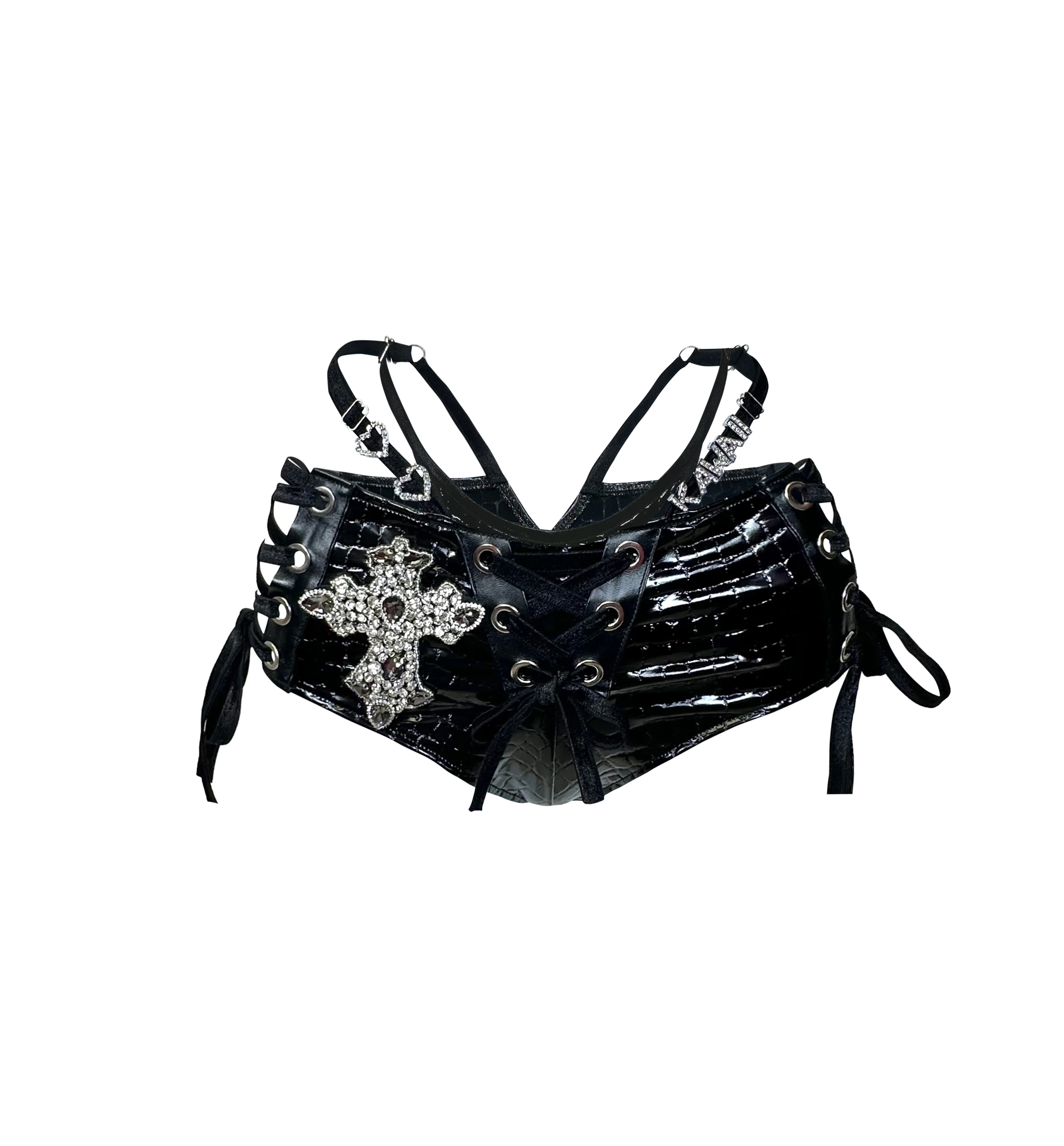 CROC THONG BLACK - Image 3