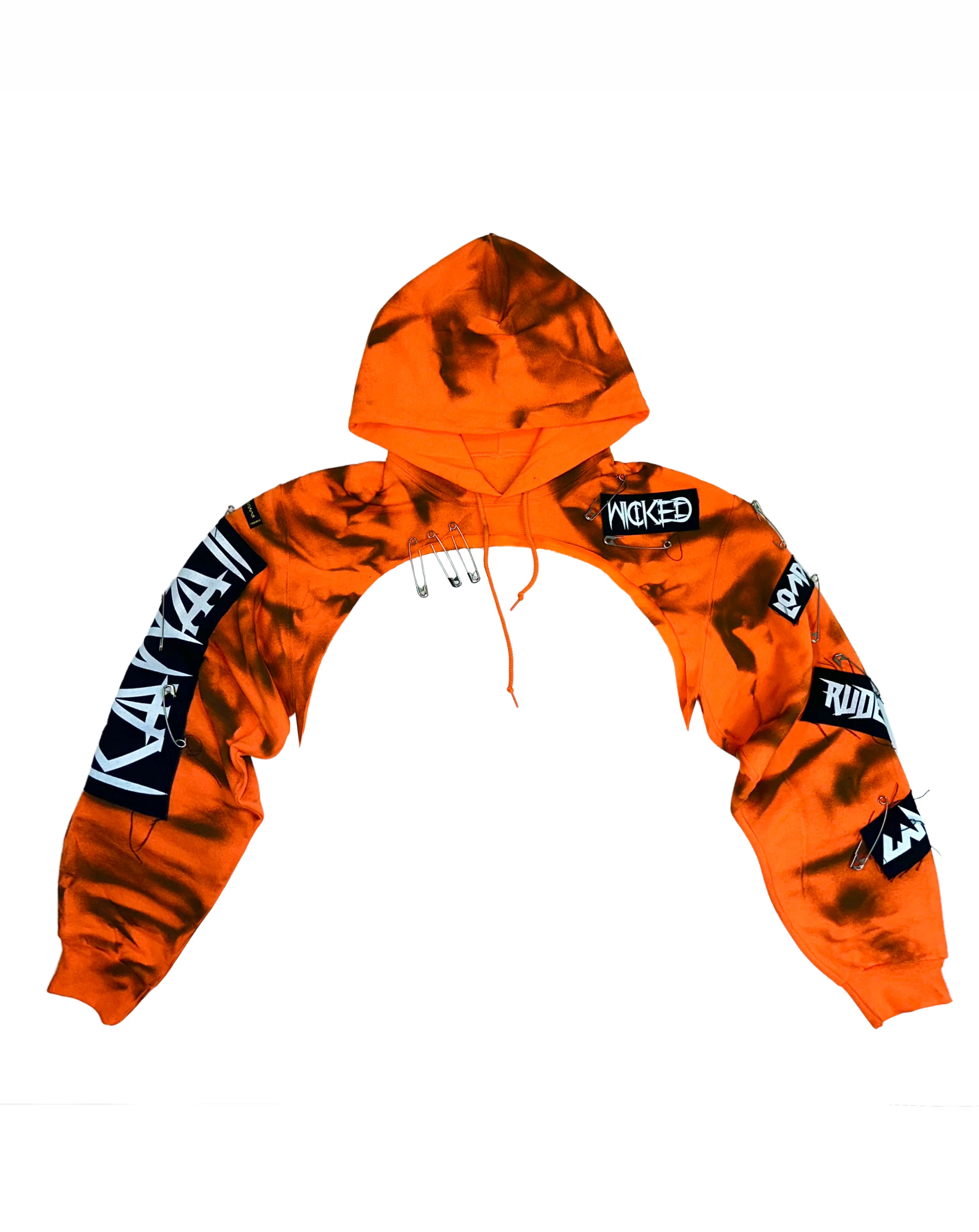 TIE DYE CROP HOODIE - Image 14