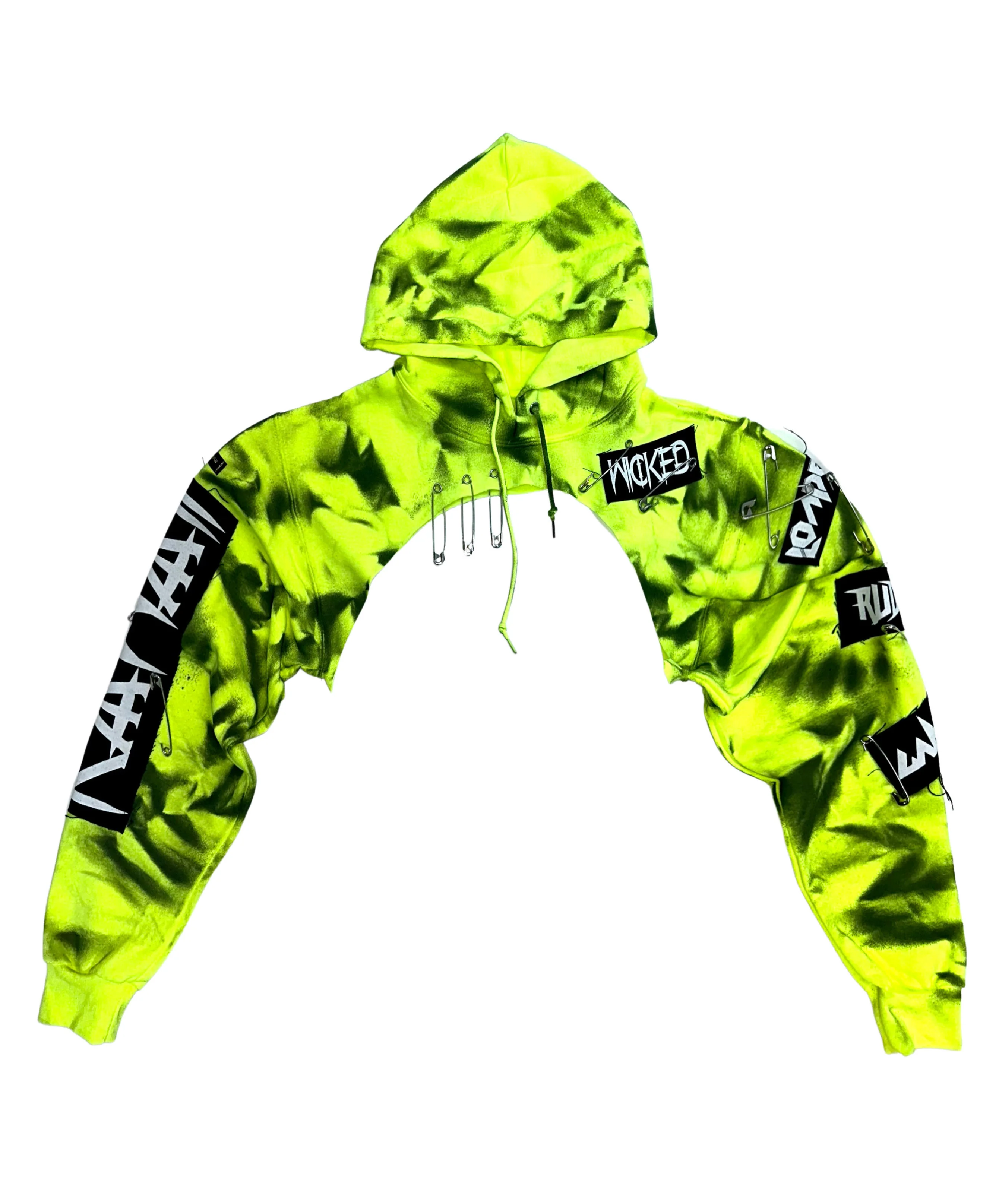 TIE DYE CROP HOODIE - Image 16