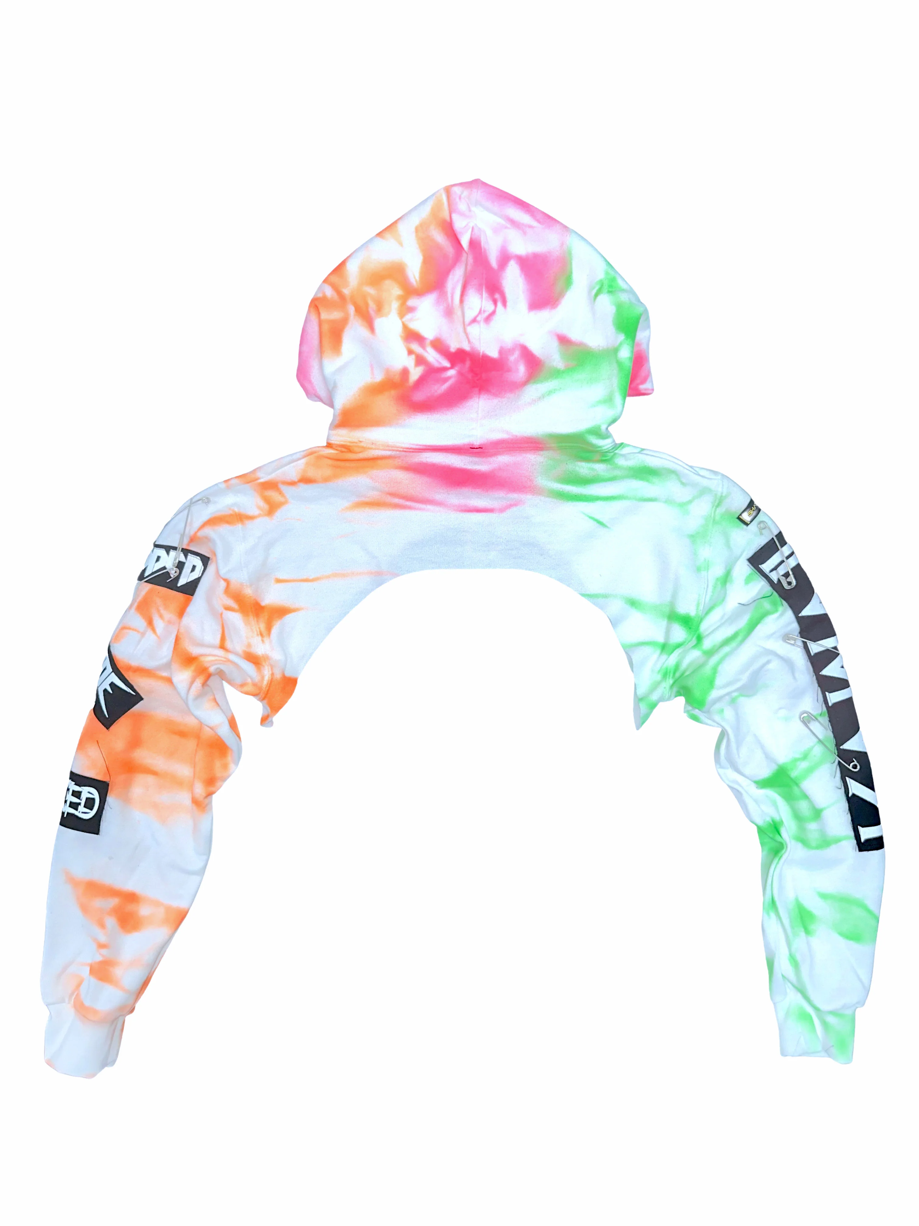 TIE DYE CROP HOODIE - Image 8