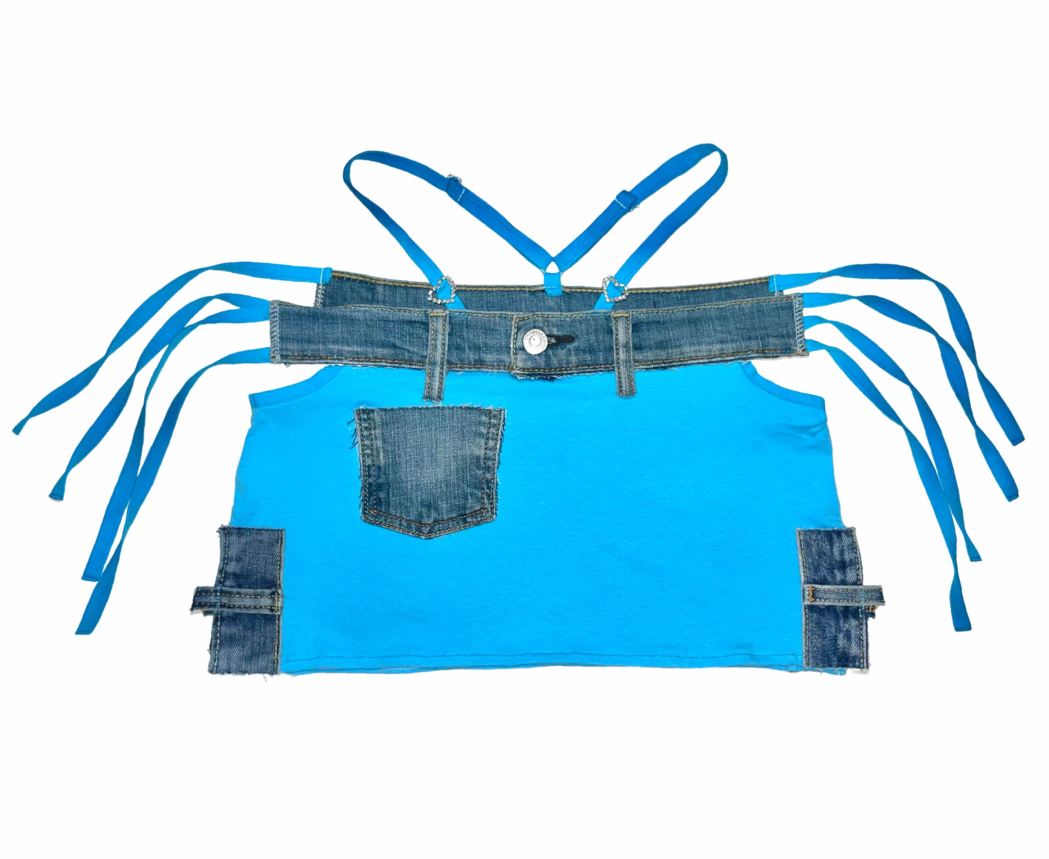 DENIM HEART MINI SKIRT ONLY - Image 3