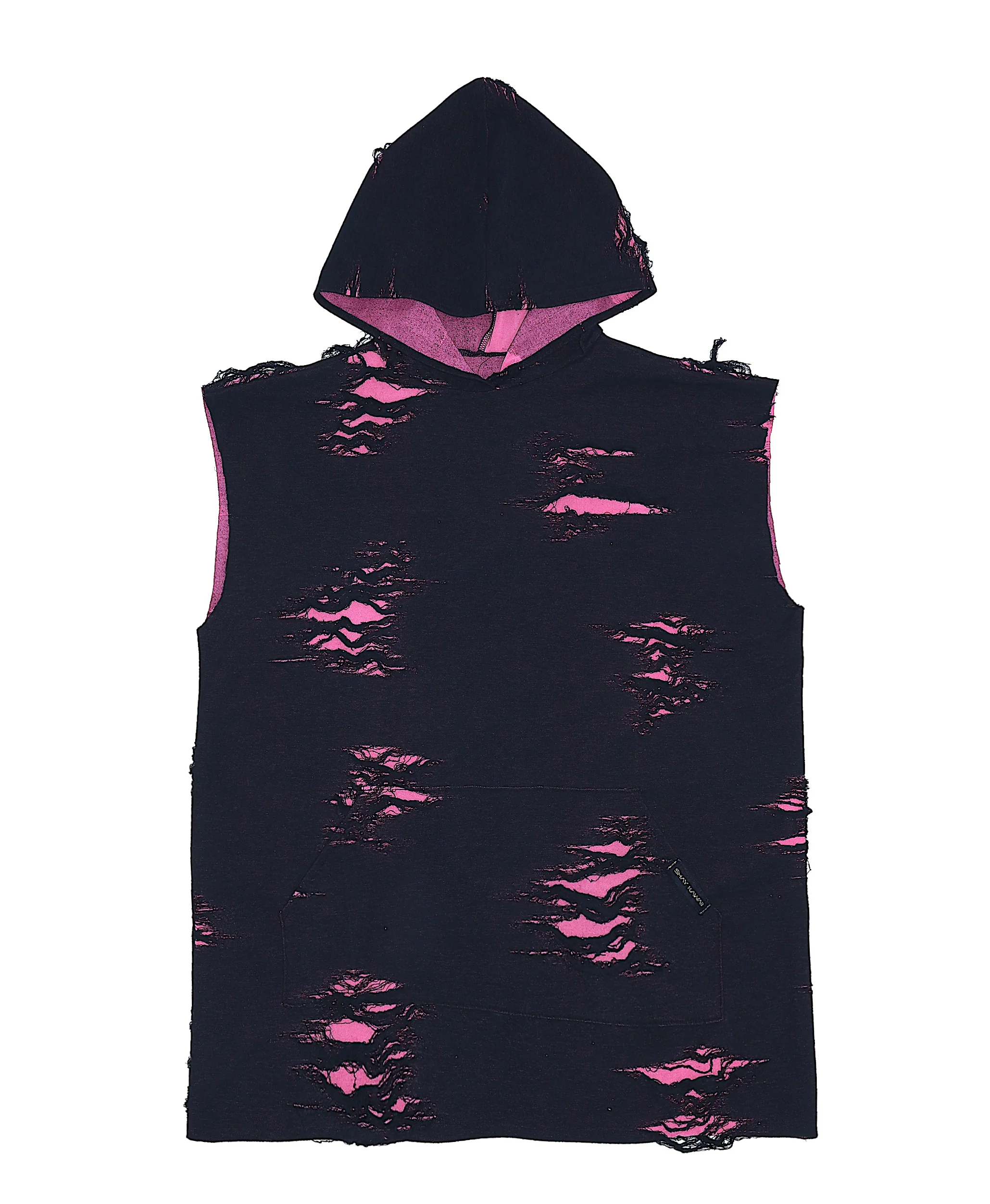 DISTRESSED HOODED TEE - Image 3