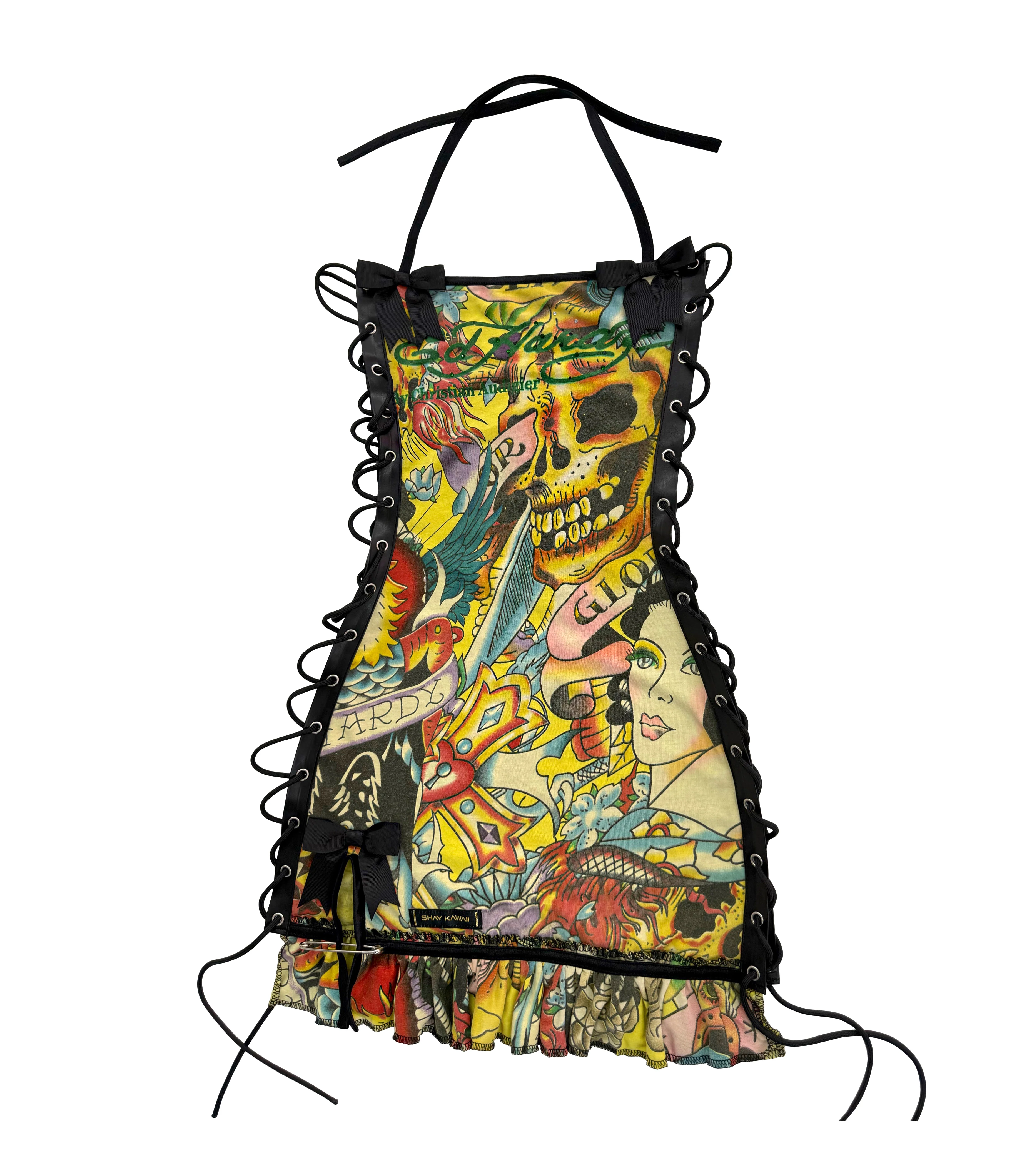 ED HARDY YELLOW SKULL DRESS - Image 2