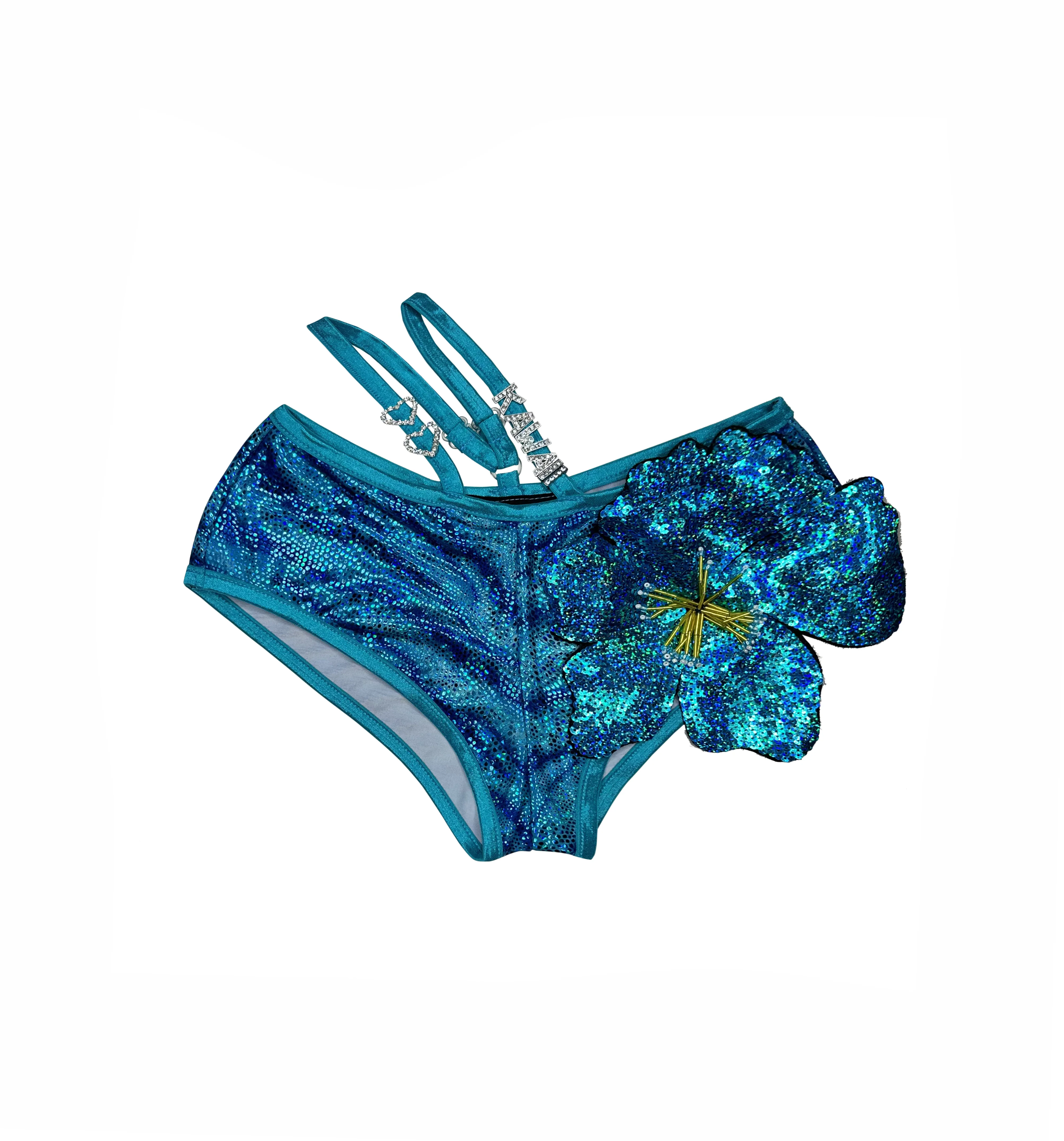 GLITTER FLOWER SHORTS SET - Image 10
