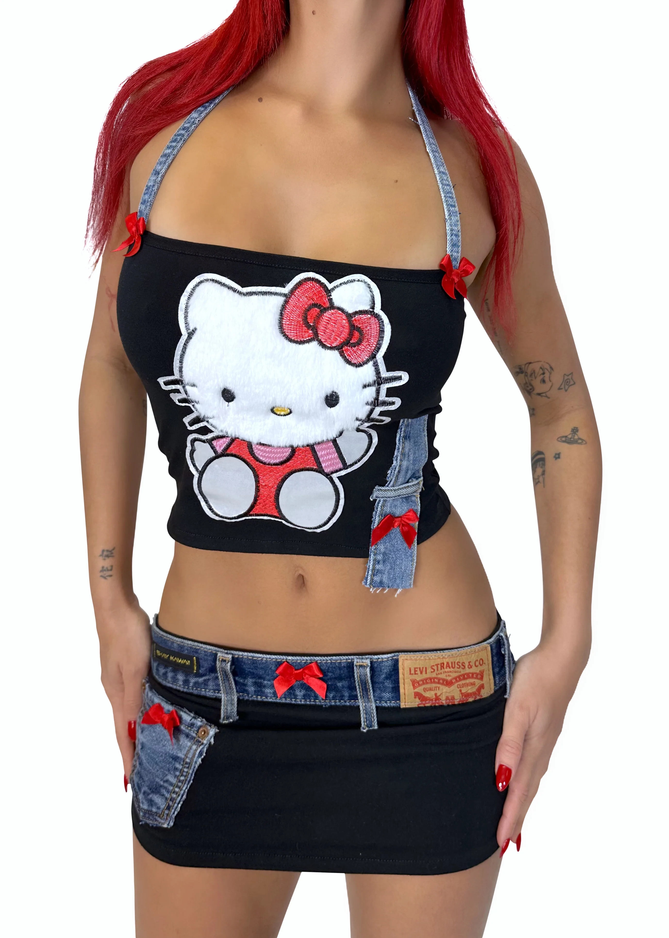 HELLO KITTY GIRL SET (BLACK) - Image 2