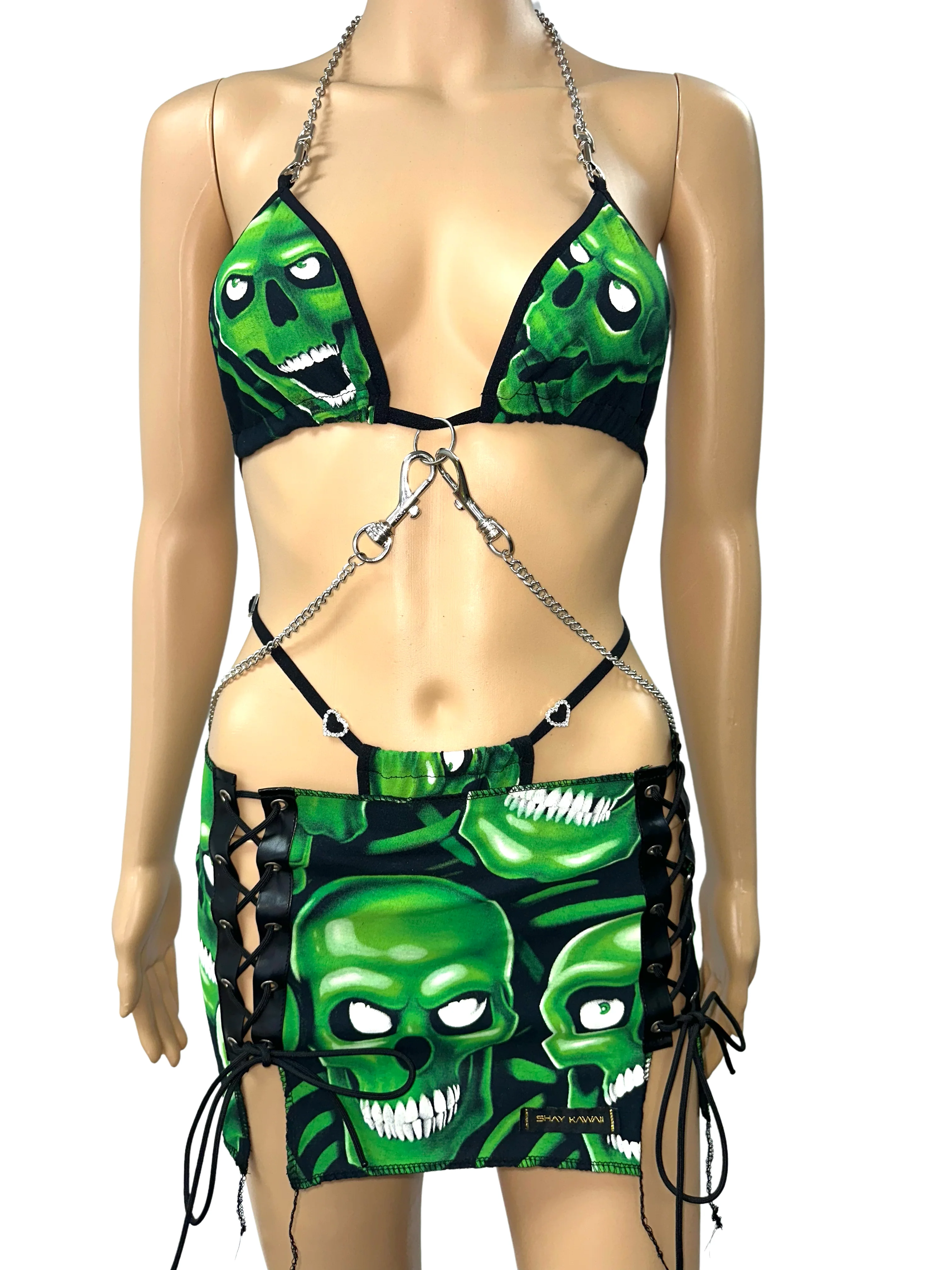 JUICY J SKULL SKIRT SET - Image 7