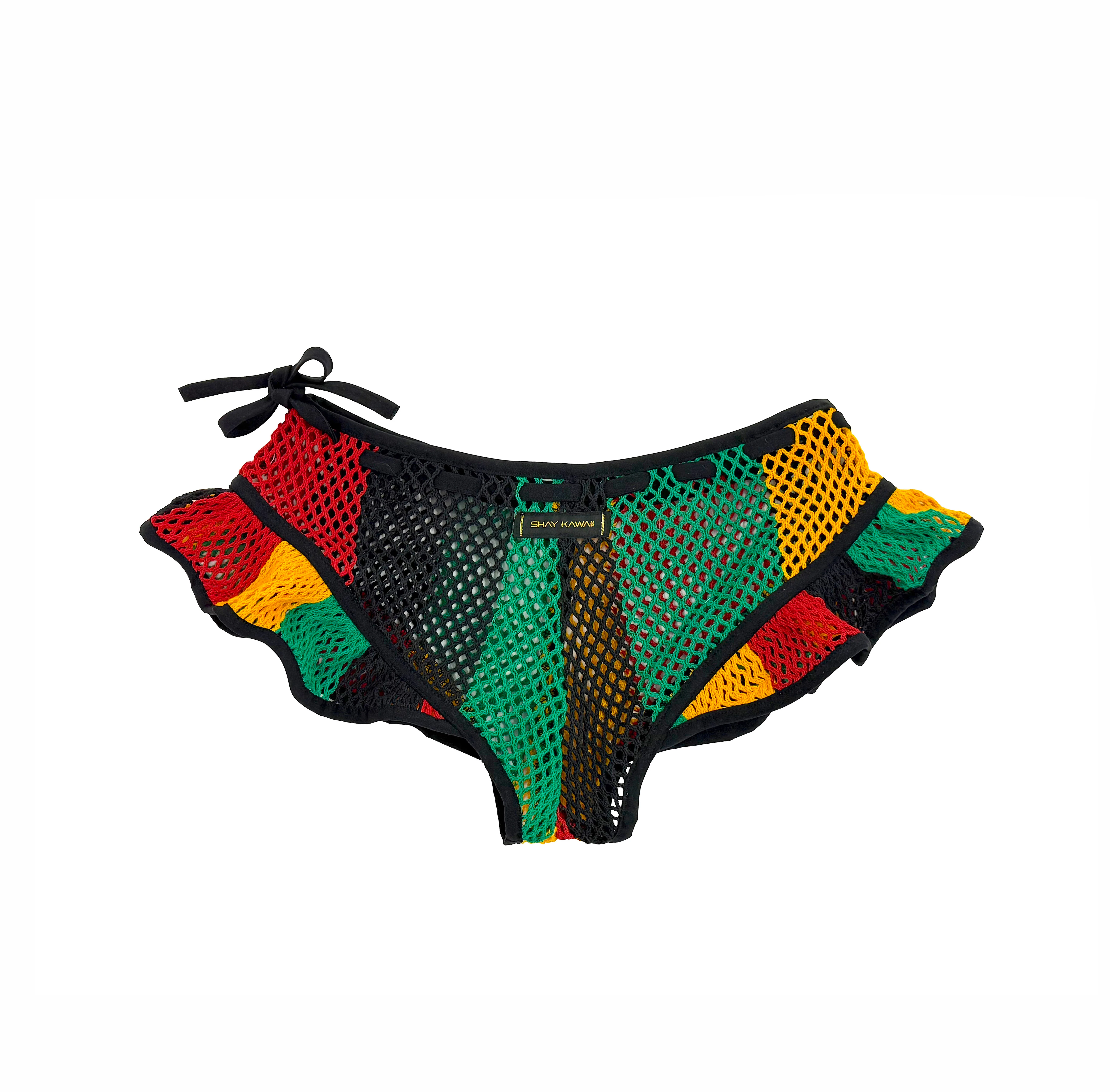 KINGSTON MESH RUFFLE MINI SHORTS - Image 3