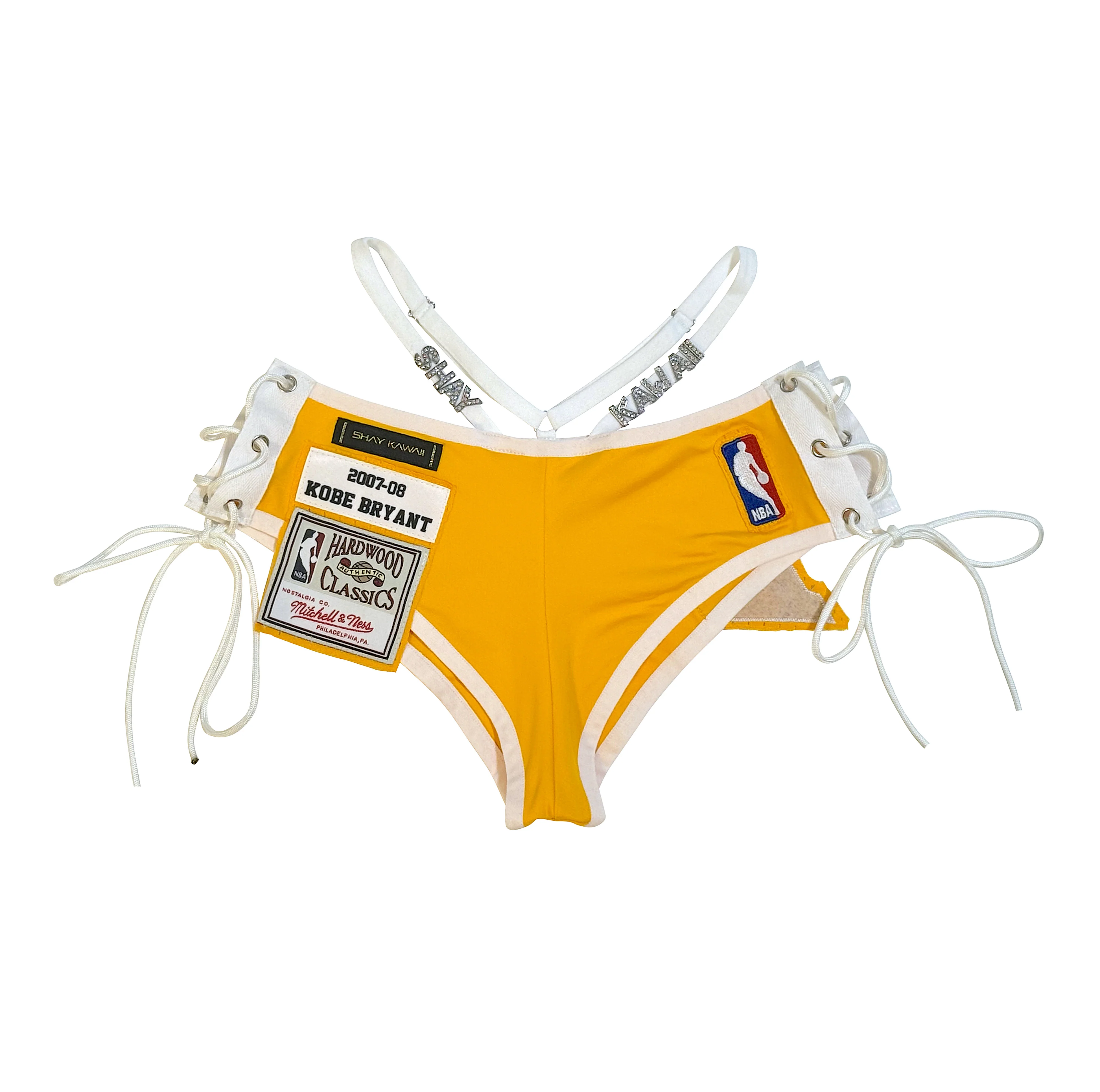 LAKERS MINI SHORT SET YELLOW - Image 6