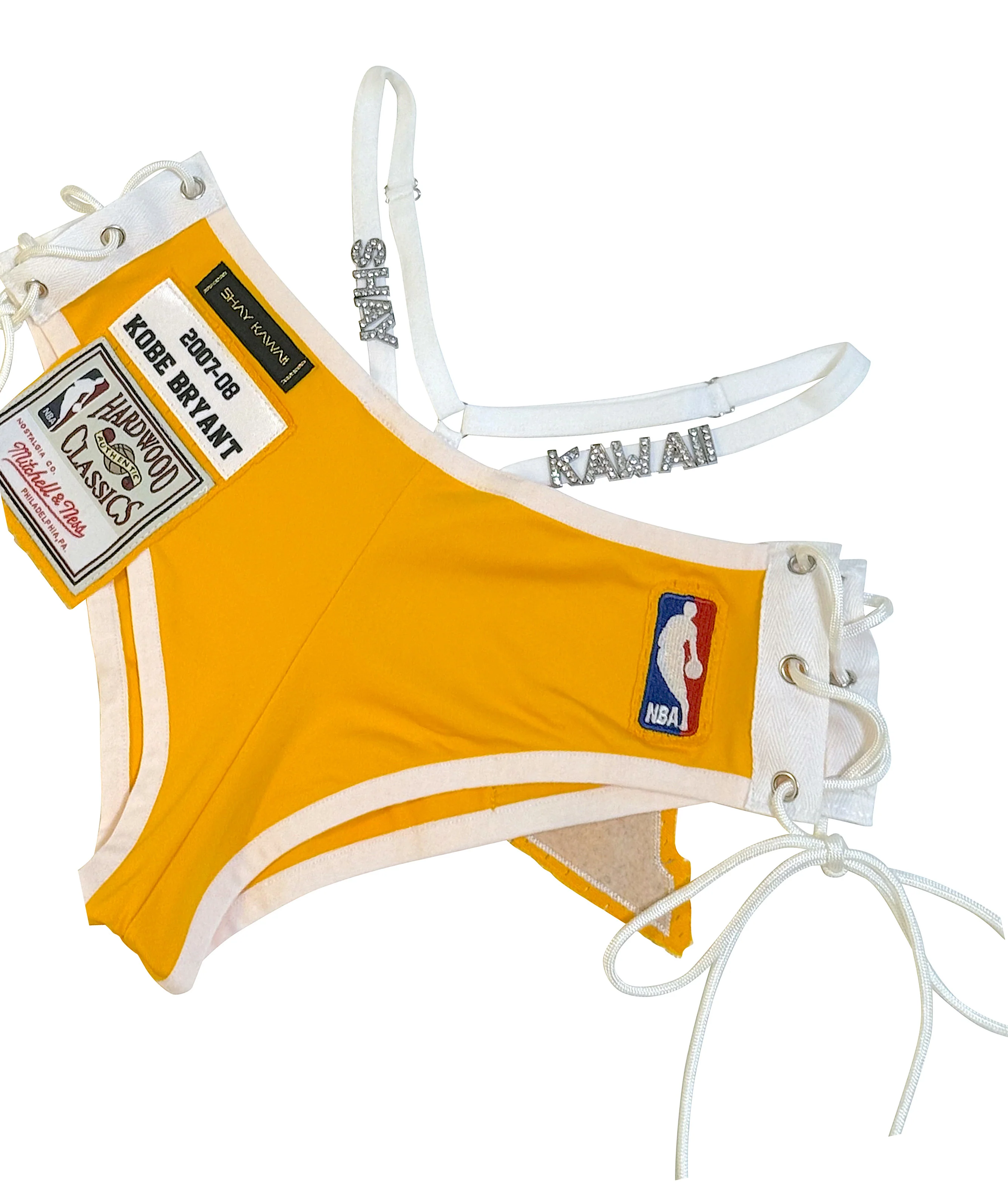 LAKERS MINI SHORT SET YELLOW - Image 7