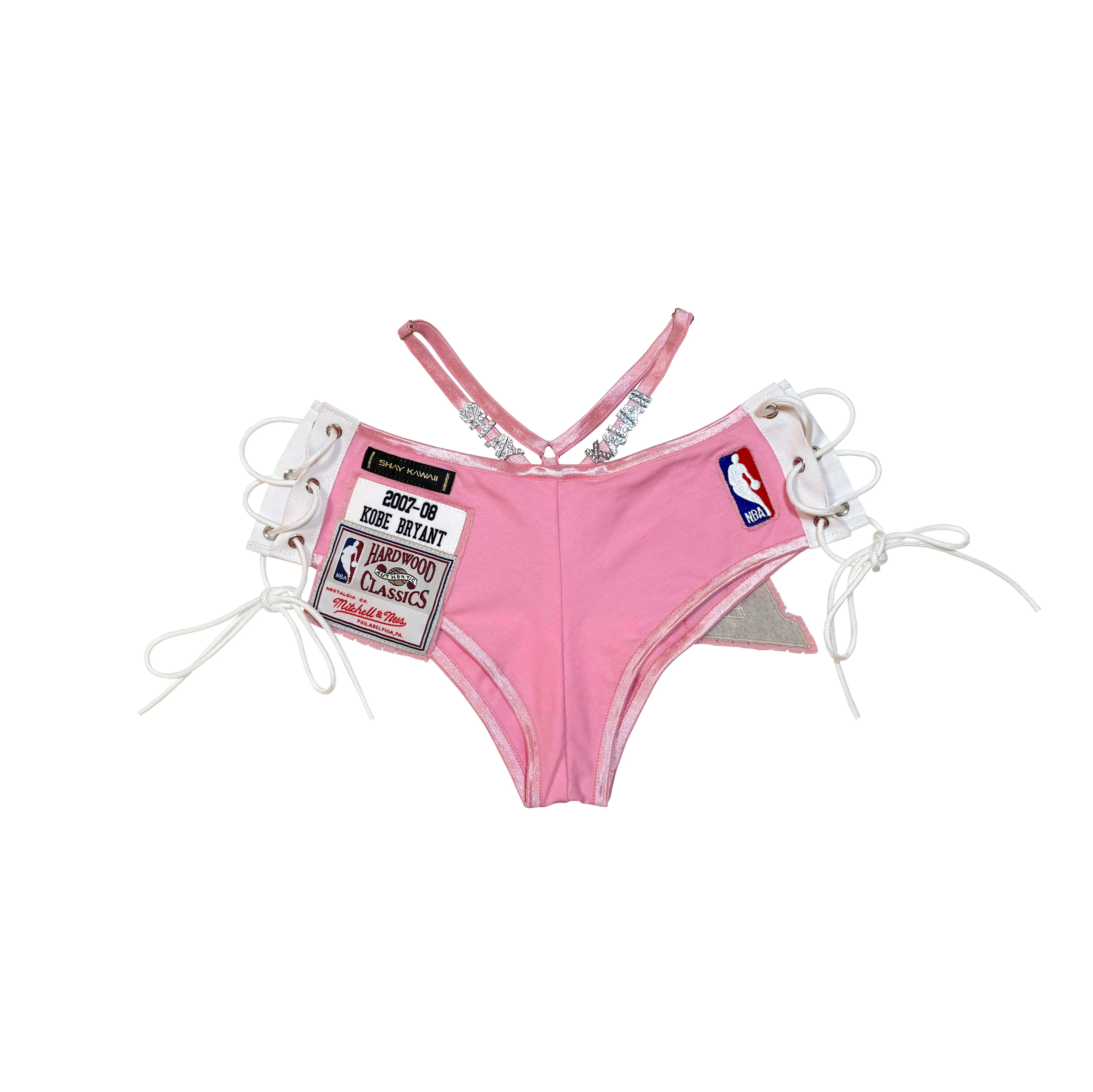 LAKERS MINI SHORTS SET PINK - Image 4