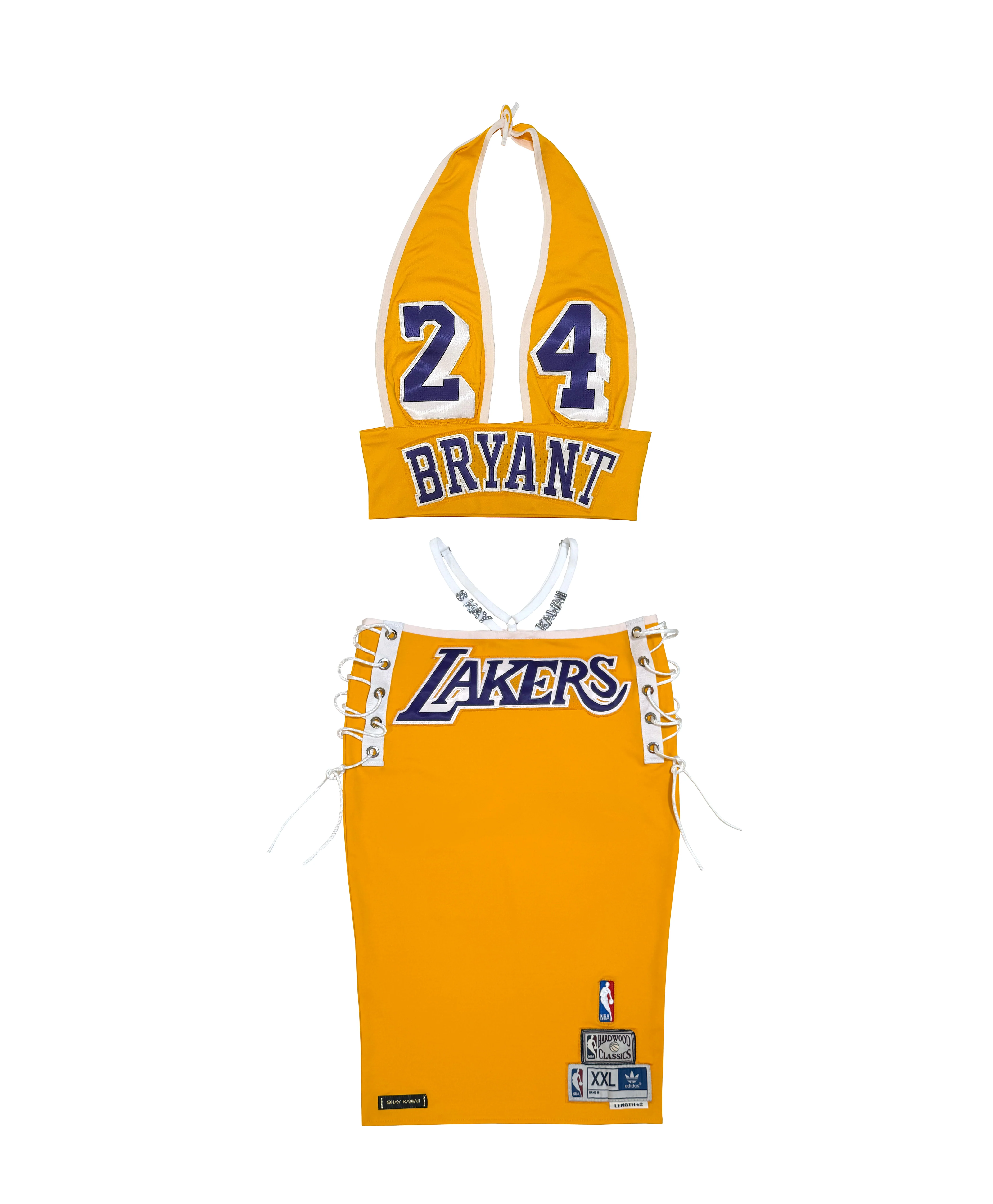 LAKERS MIDI SKIRT SET YELLOW