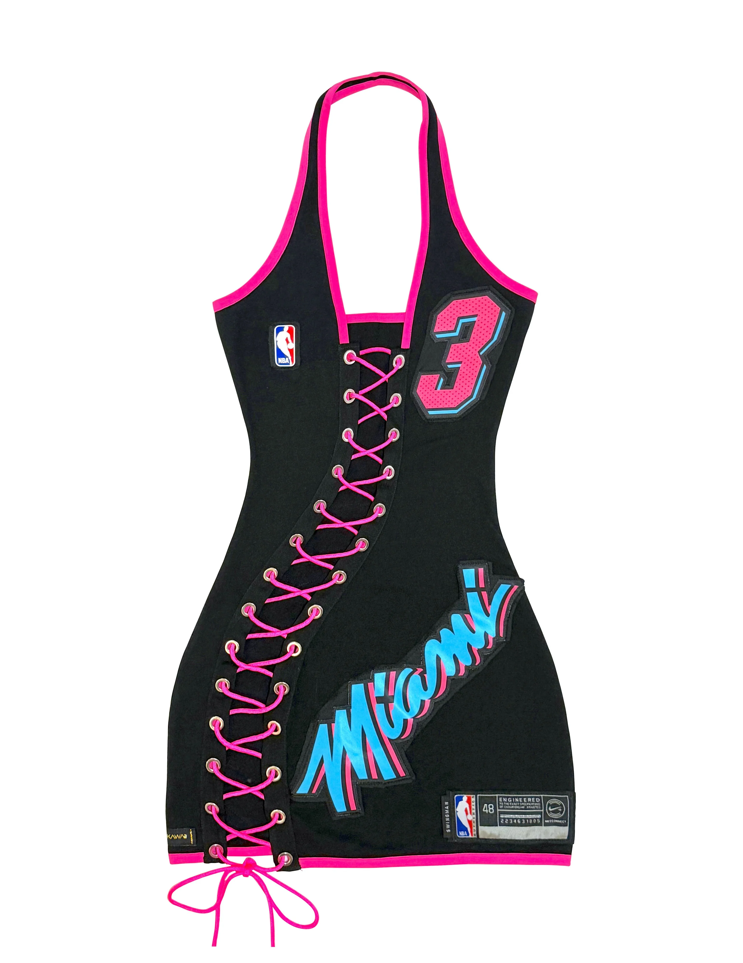 MIAMI HEAT DRESS BLACK