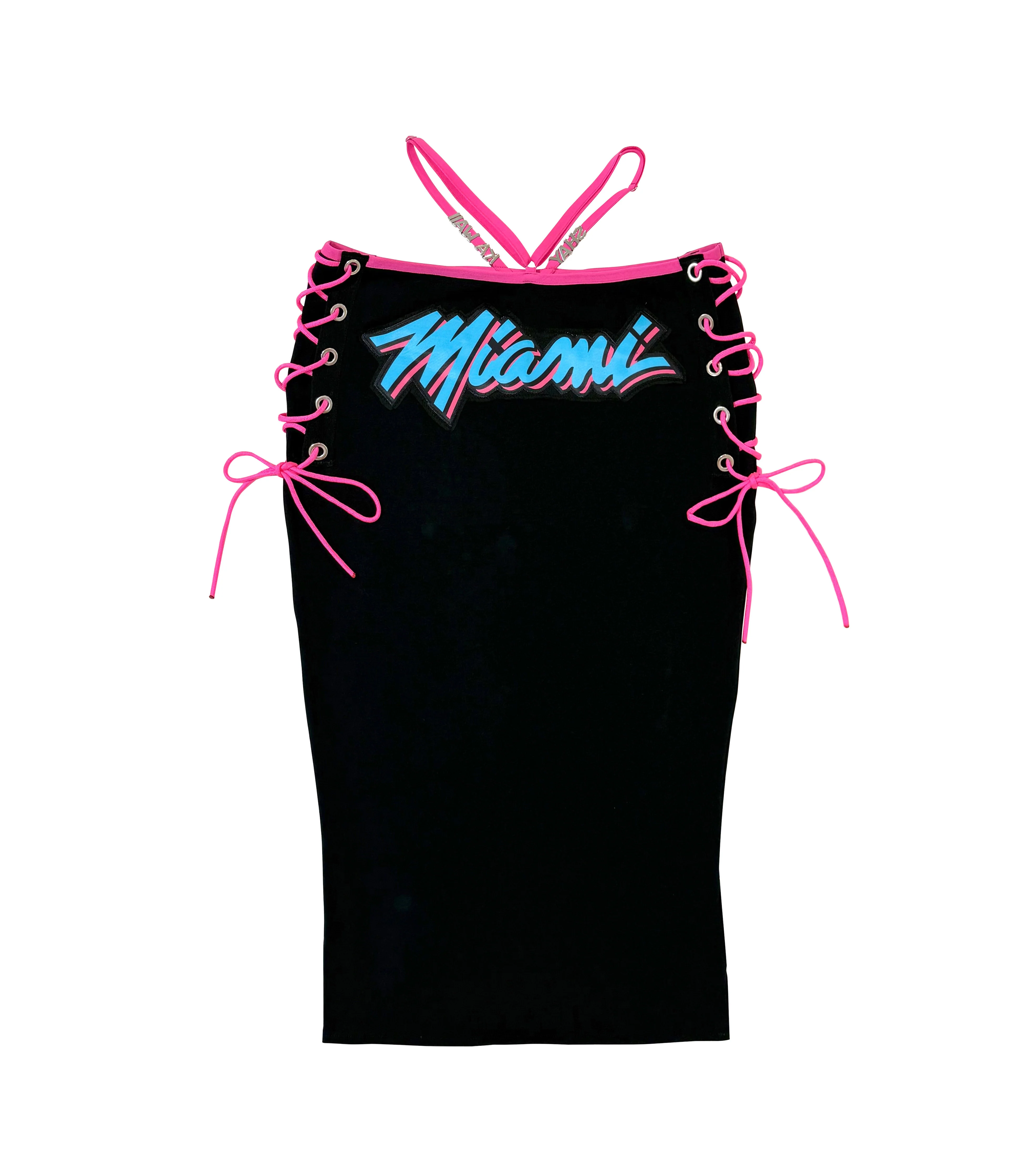 MIAMI HEAT MIDI SKIRT SET BLACK - Image 2
