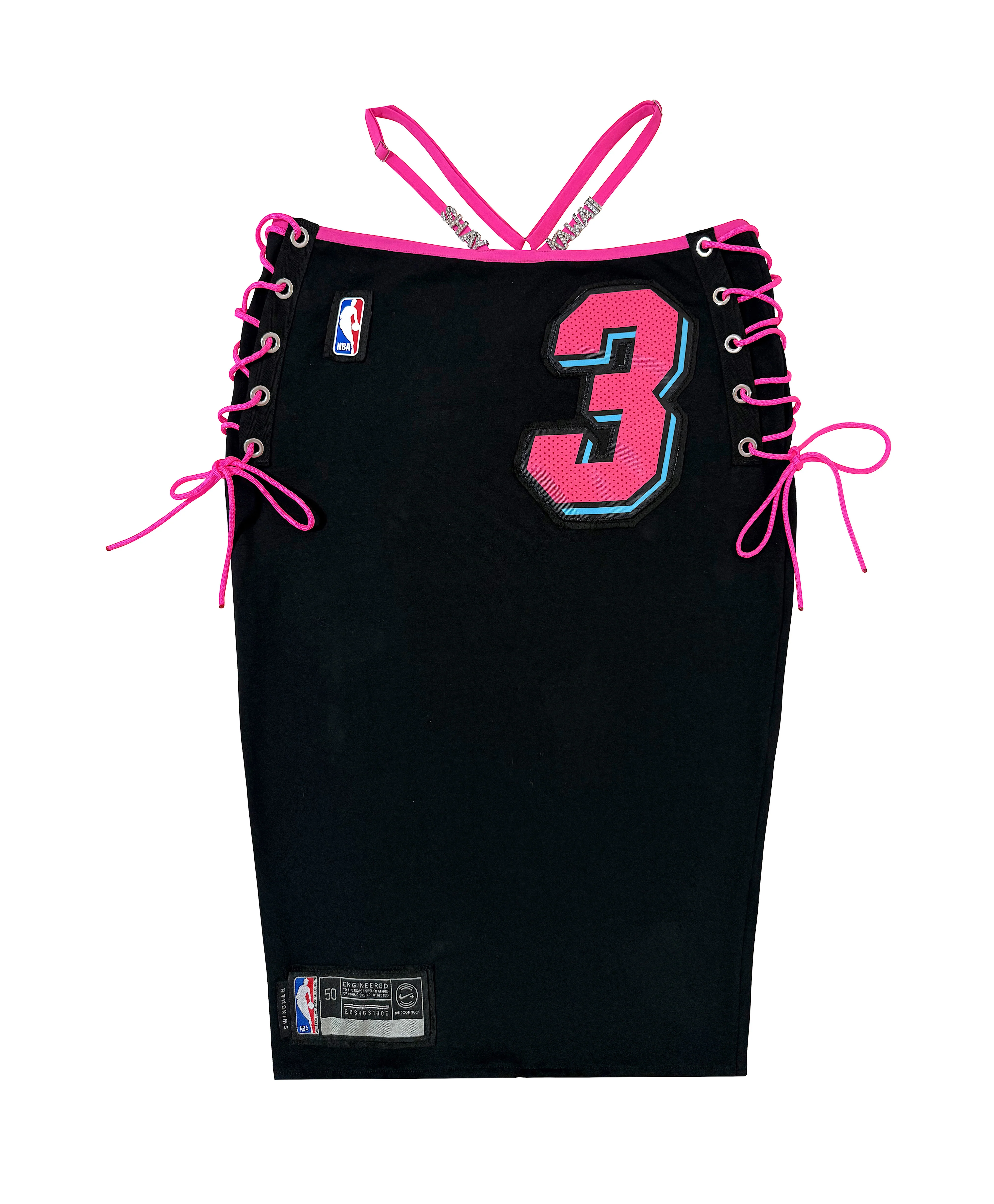 MIAMI HEAT MIDI SKIRT SET BLACK - Image 3