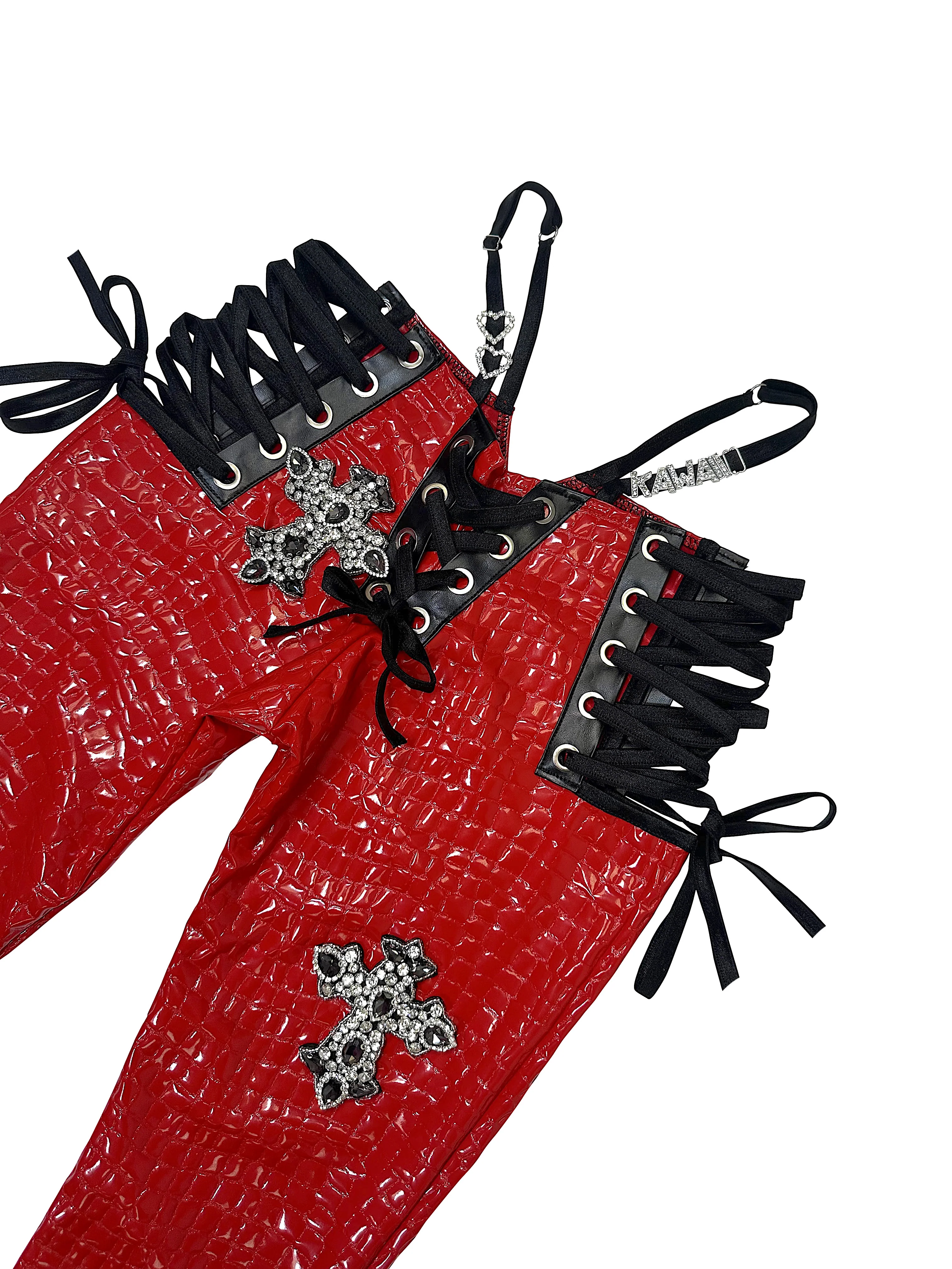 PEEKABOO CROC PANTS RED - Image 12