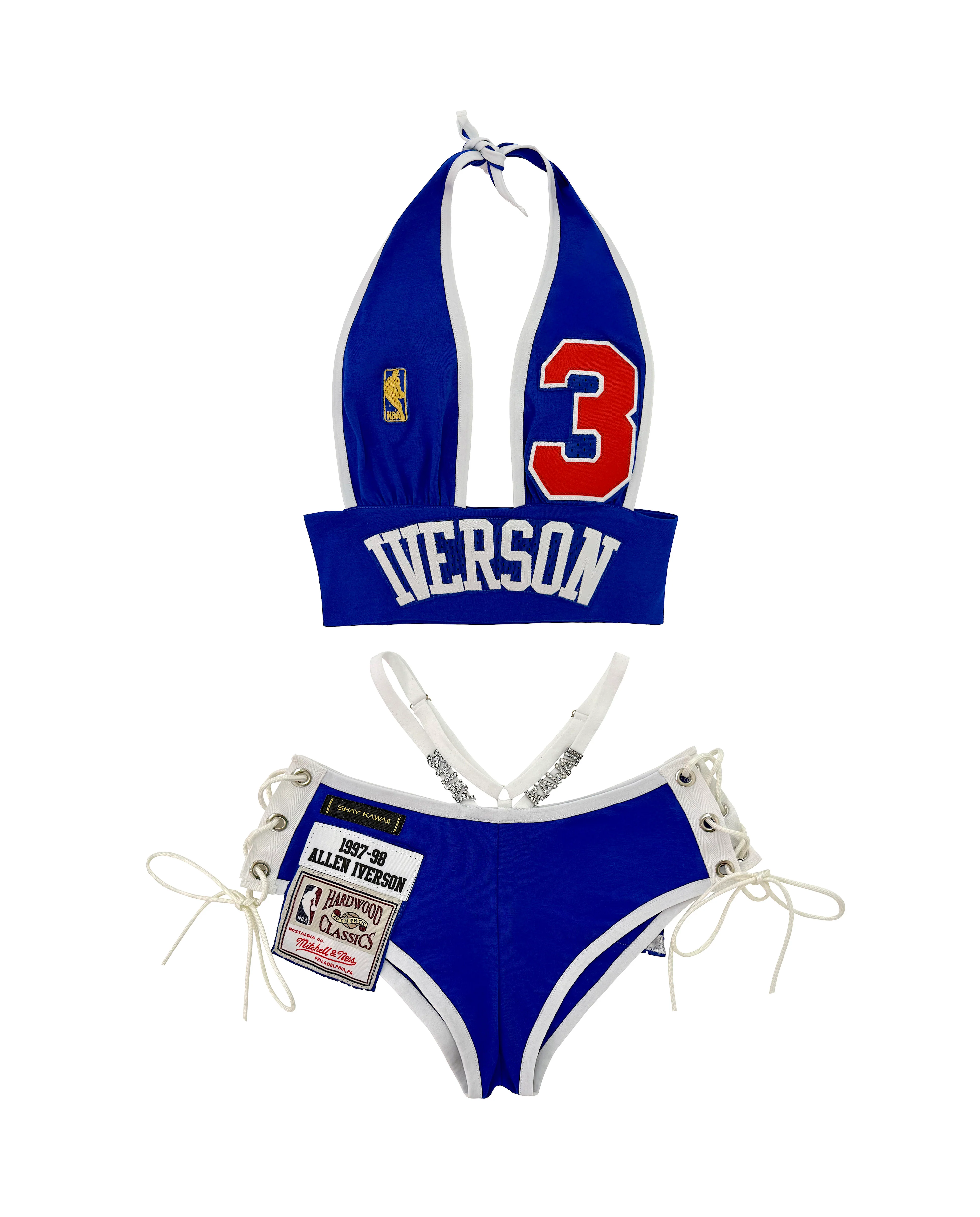 PHILLY SIXERS MINI SHORT SET BLUE