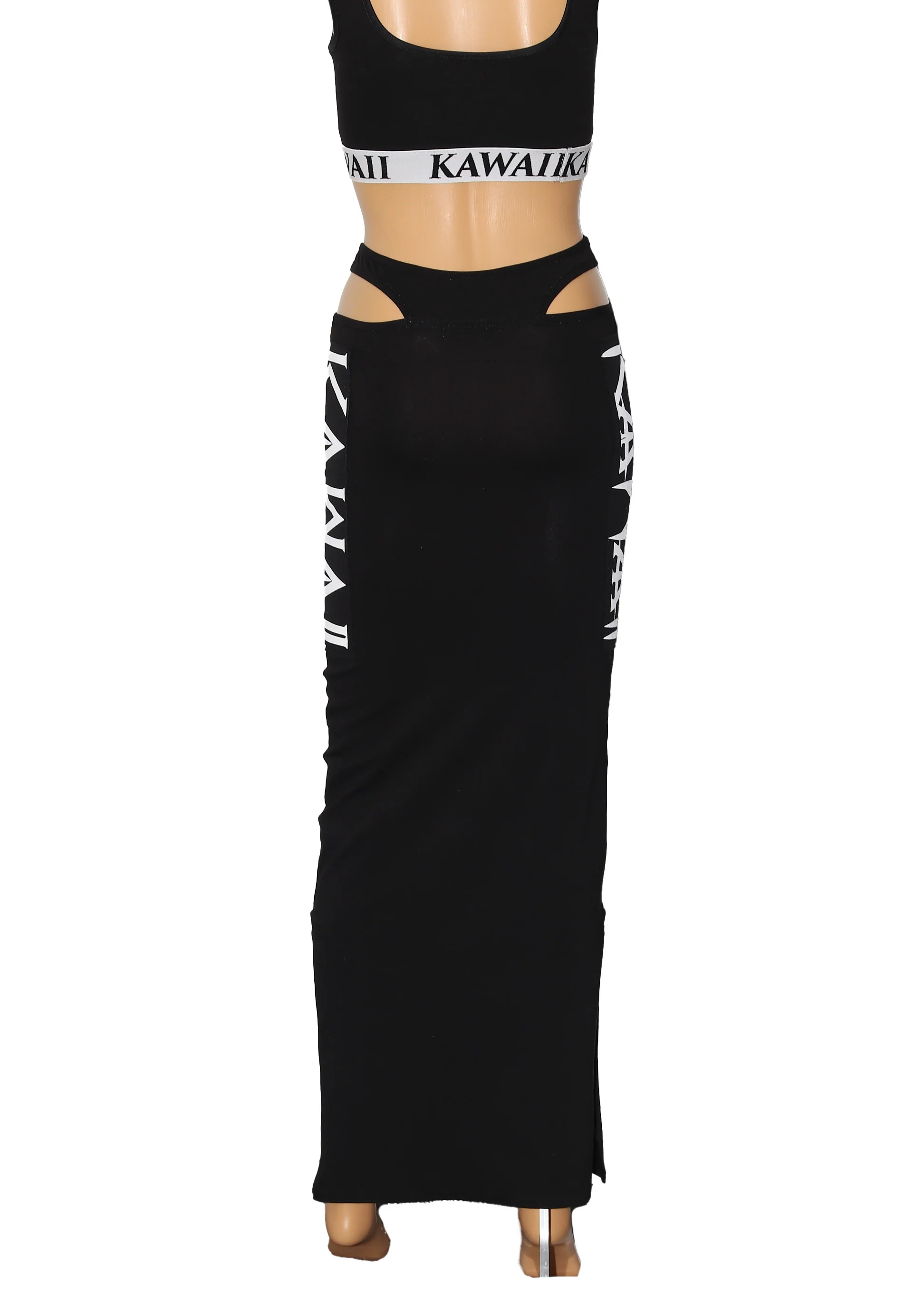 REVOLT CUT OUT LONG SKIRT - Image 6