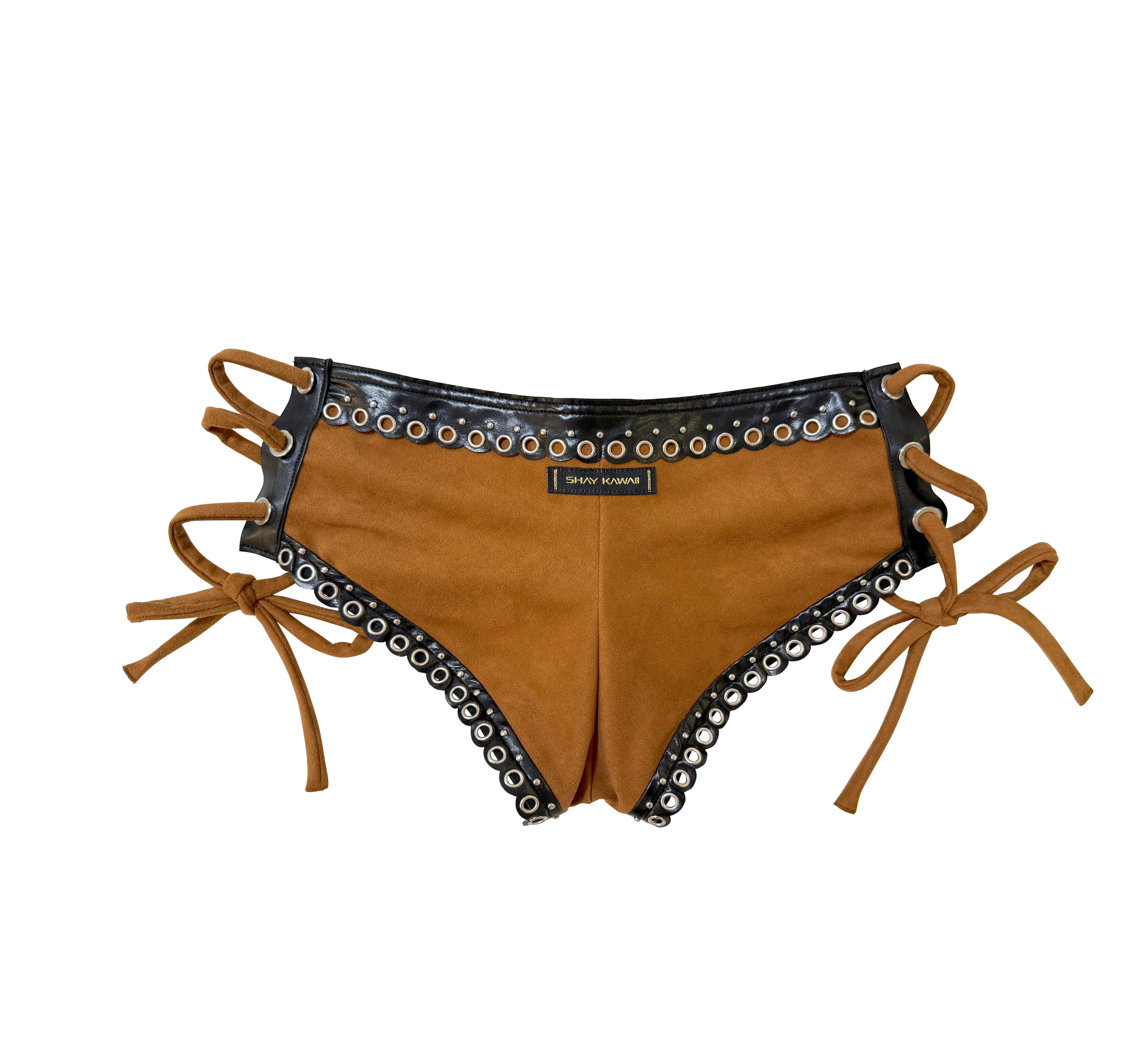 RODEO MINI SHORTS BROWN - Image 3