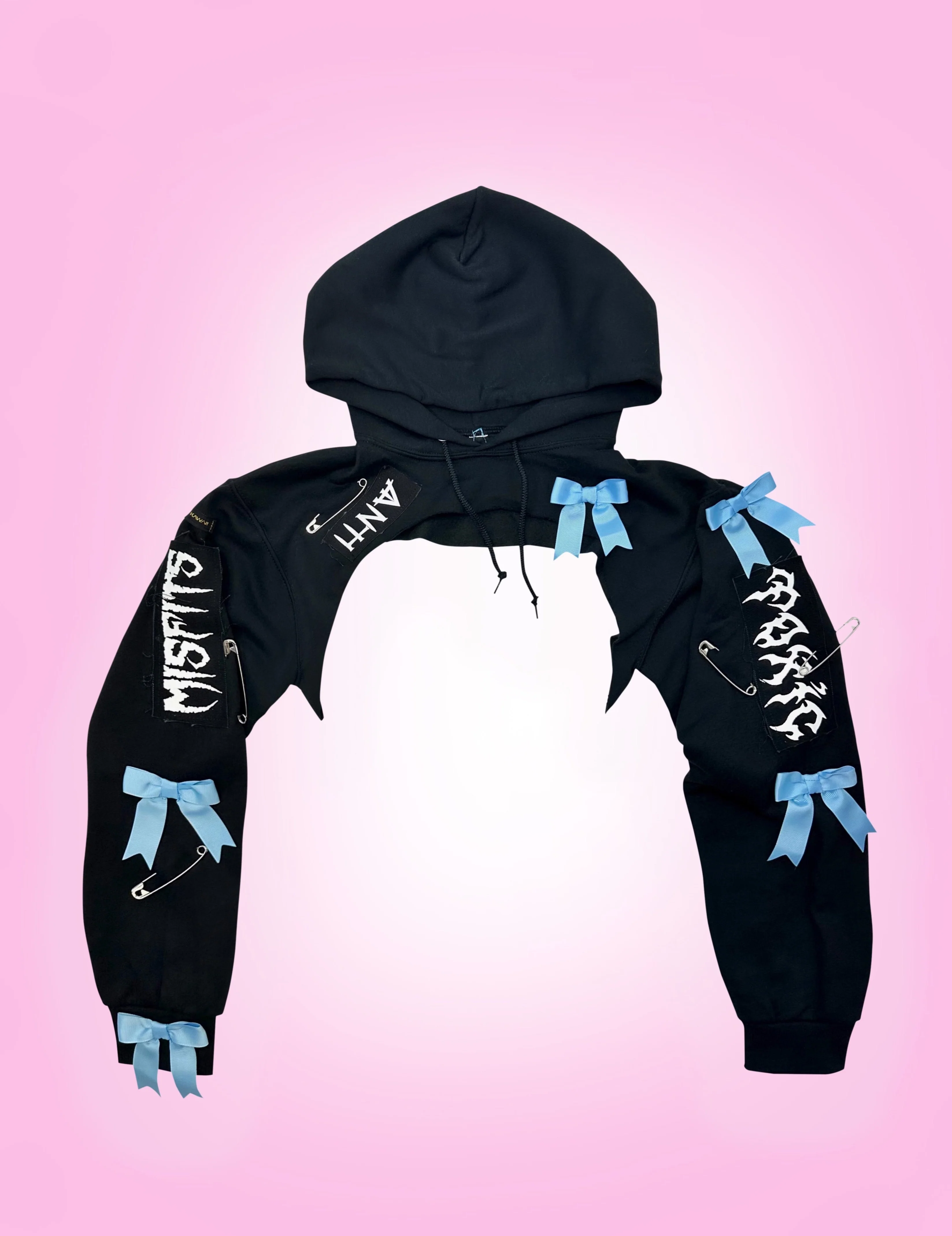 RTS CRĂME DE LA CRĂME CROP HOODIE // SIZE SMALL / MEDIUM - Image 3