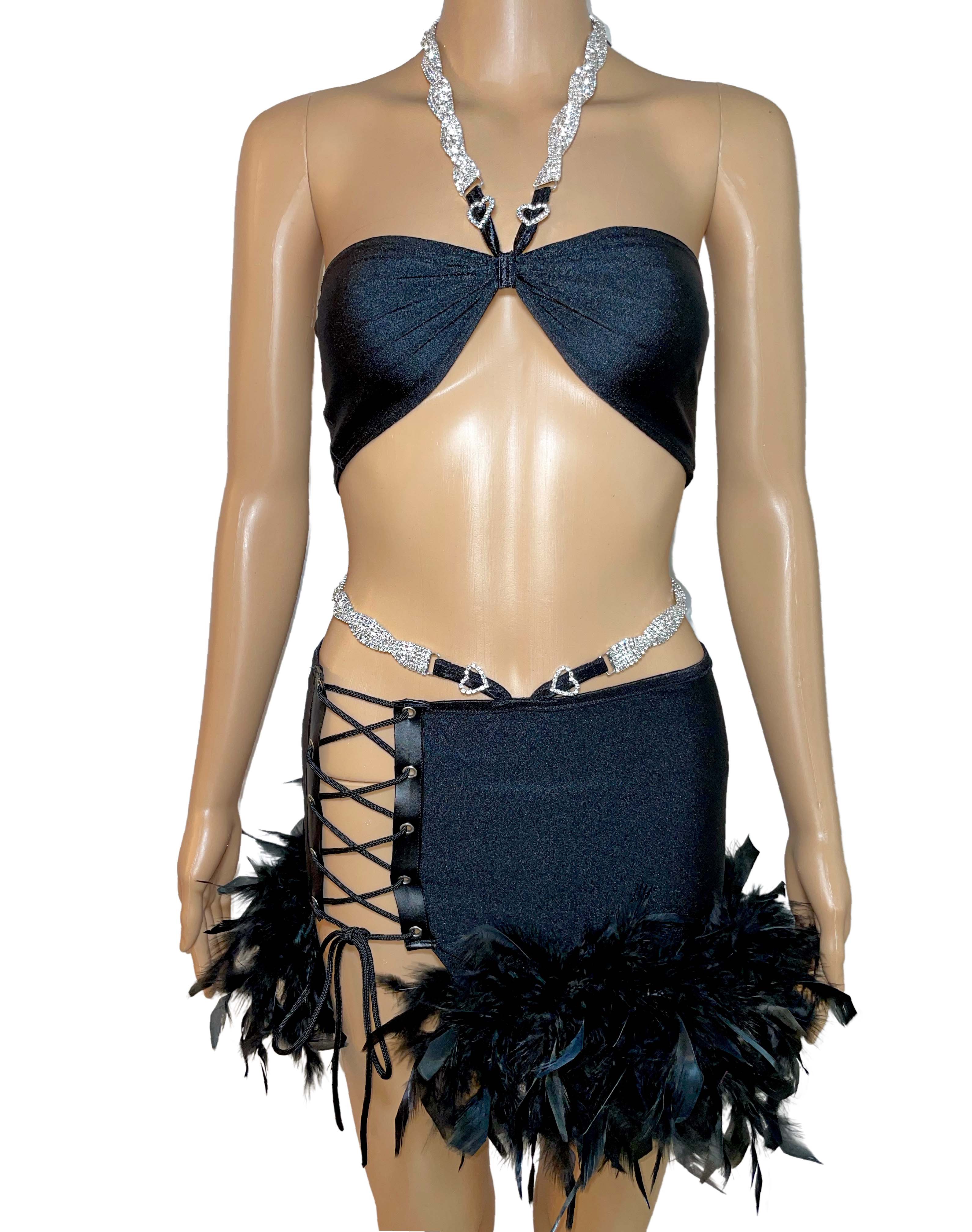 "SNOW QUEEN " FEATHER SKIRT (ONLY) - Image 2