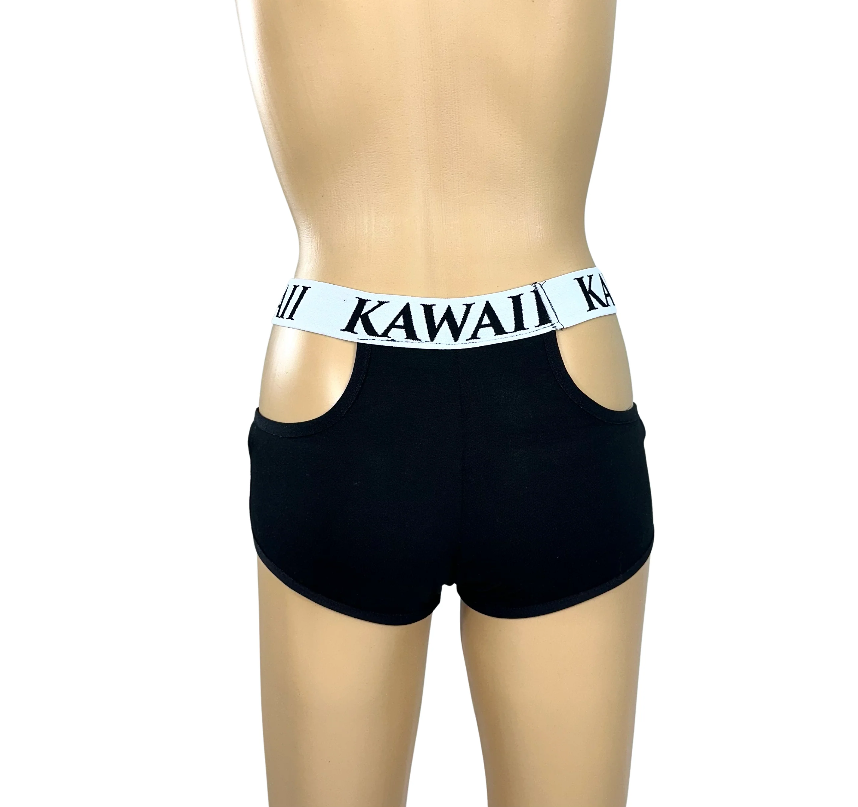 SPORTY KAWAII CUT OUT MINI SHORTS - Image 3