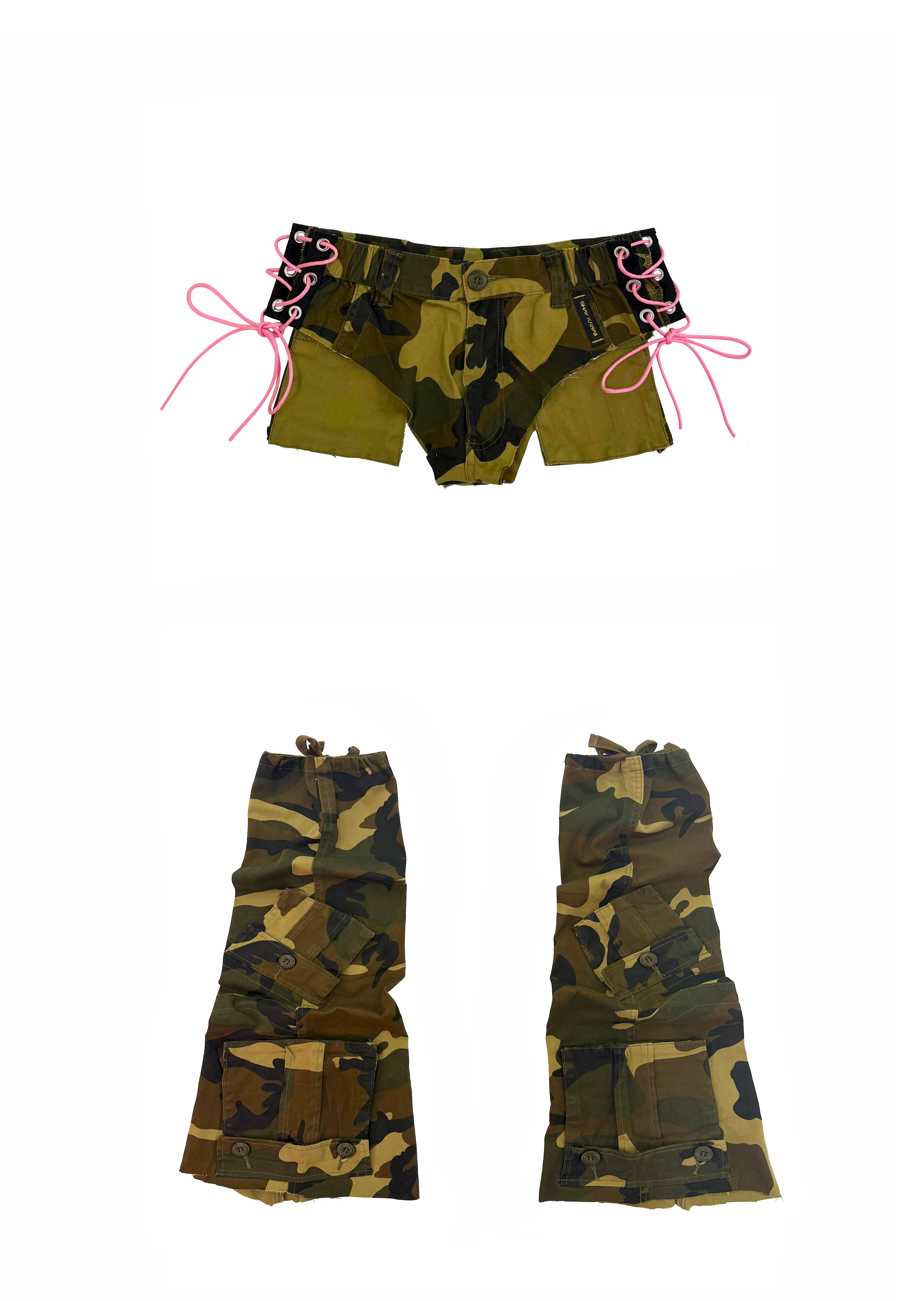 TACTICAL CAMOUFLAGE MINI SHORTS - Image 4