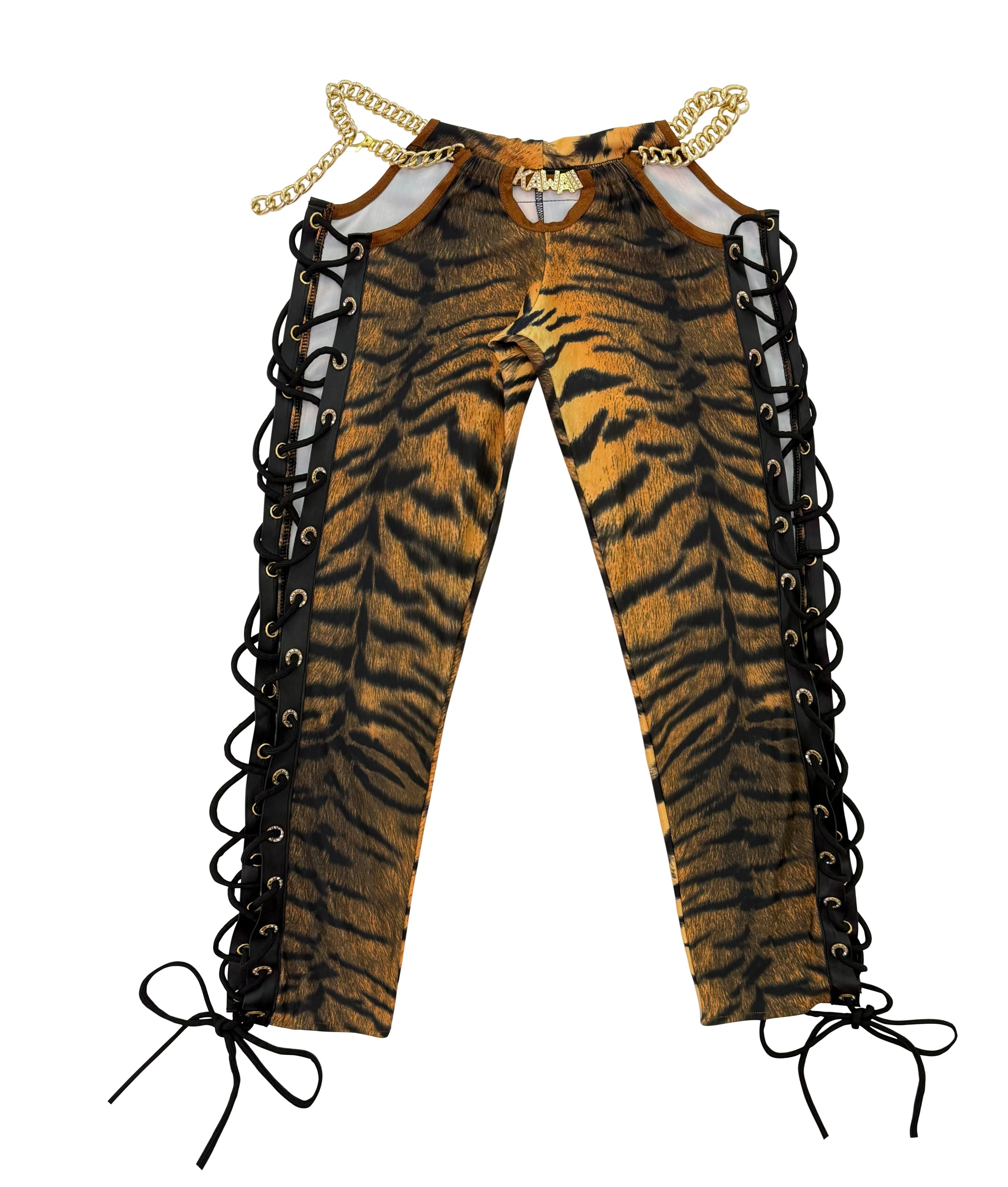 TEMPTATIONS LACE UP CAPRI - Image 3