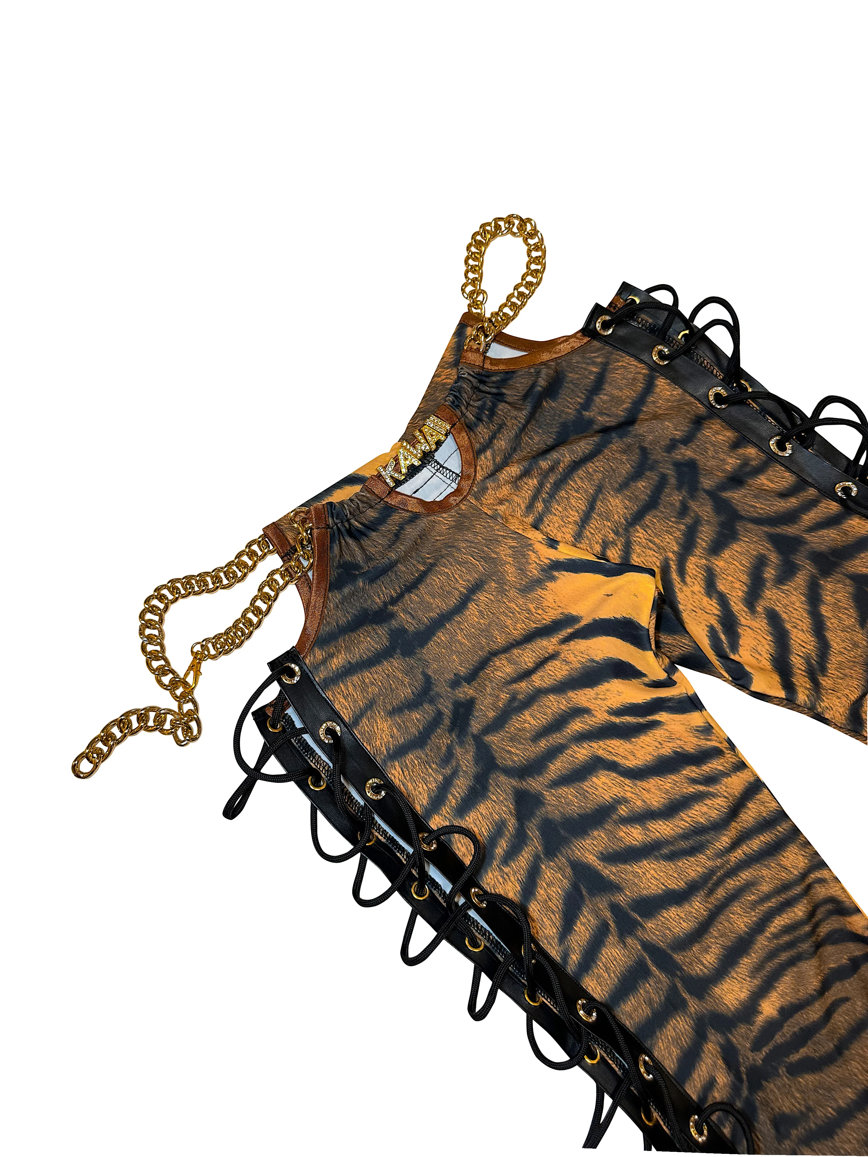 ALLURE GOLD CHAIN PANTS - Image 10