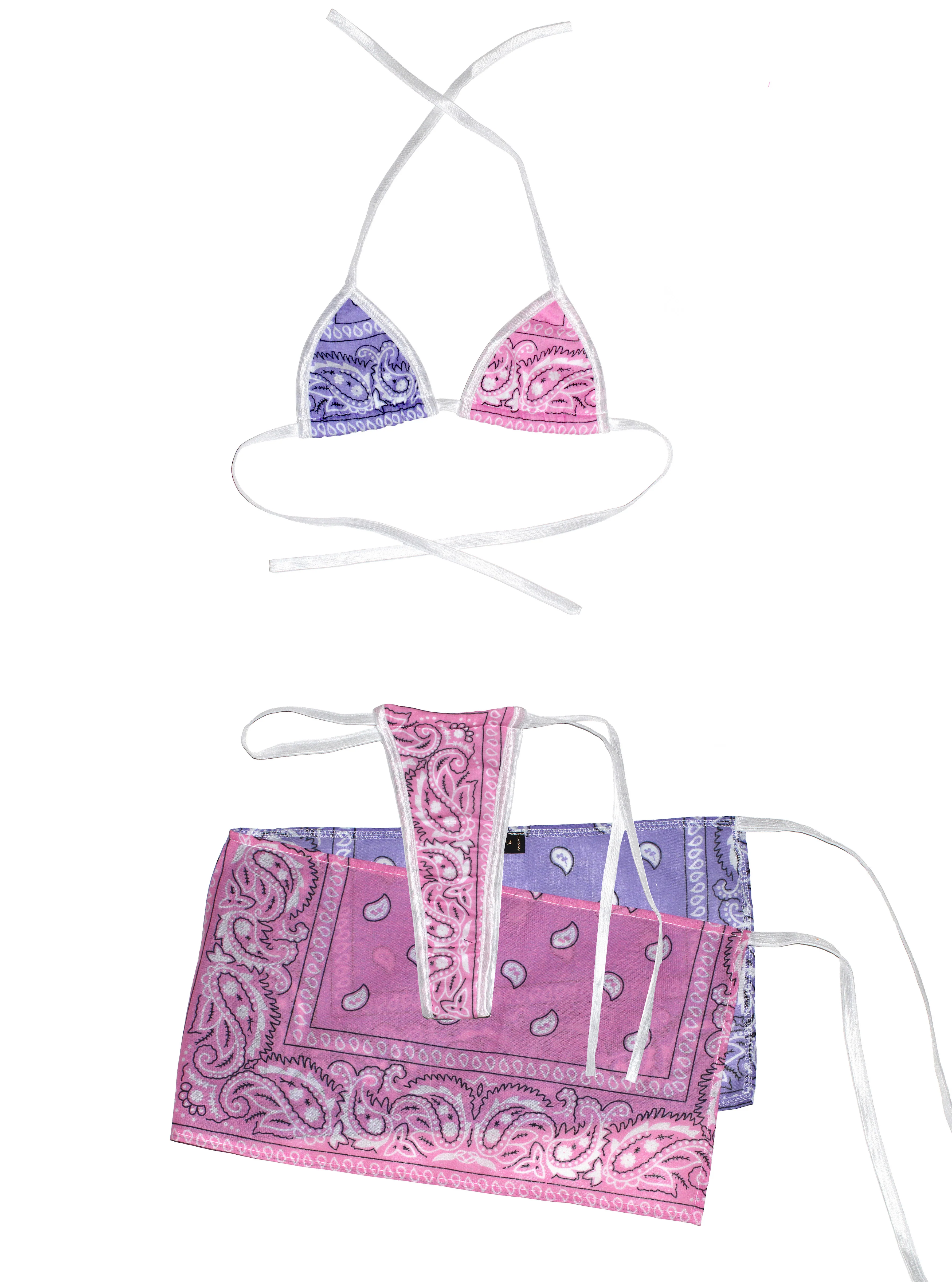 THE "PAISLEY" BIKINI SET multicolor