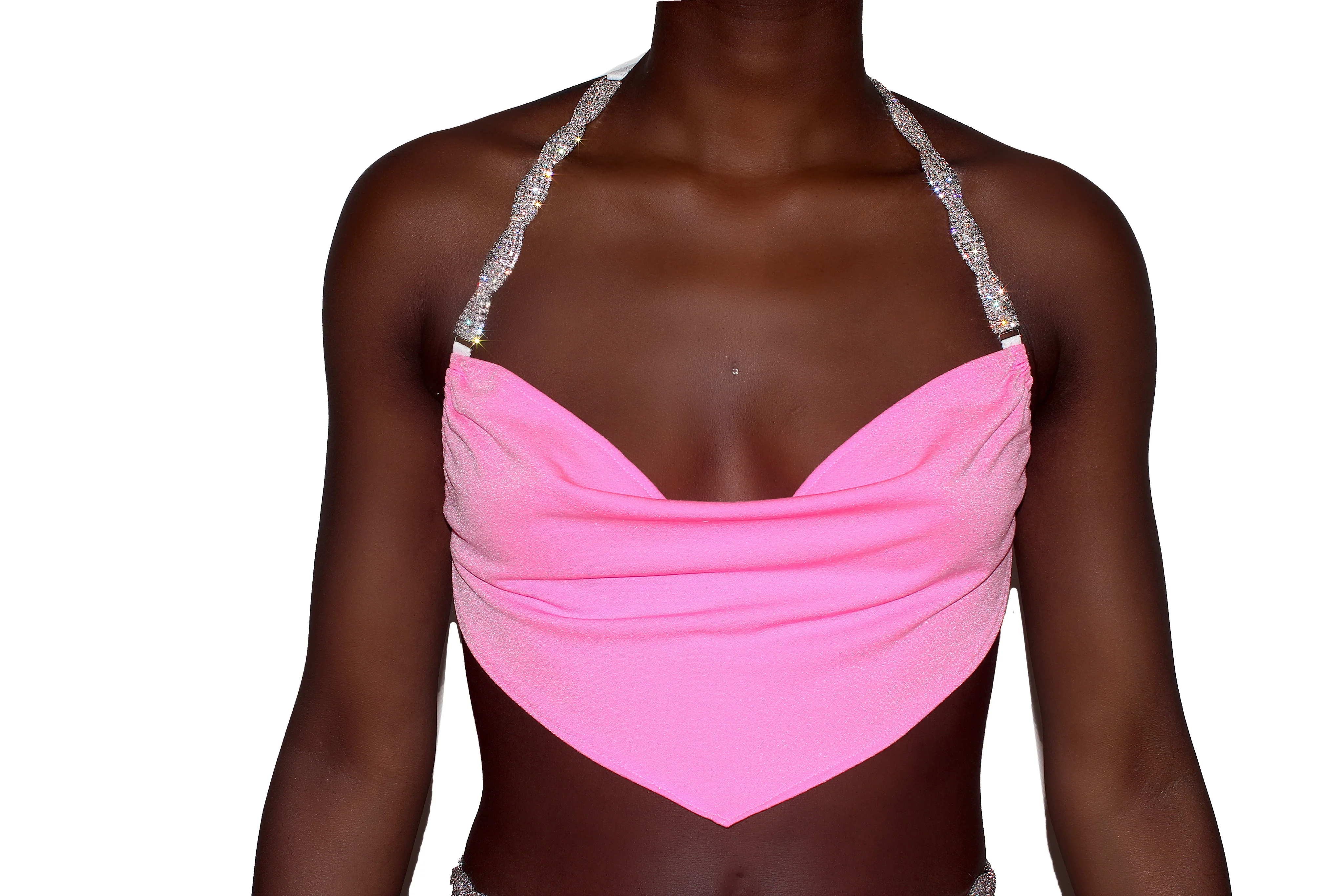 THE "DIAMANTE" DRAPED TOP - Image 4