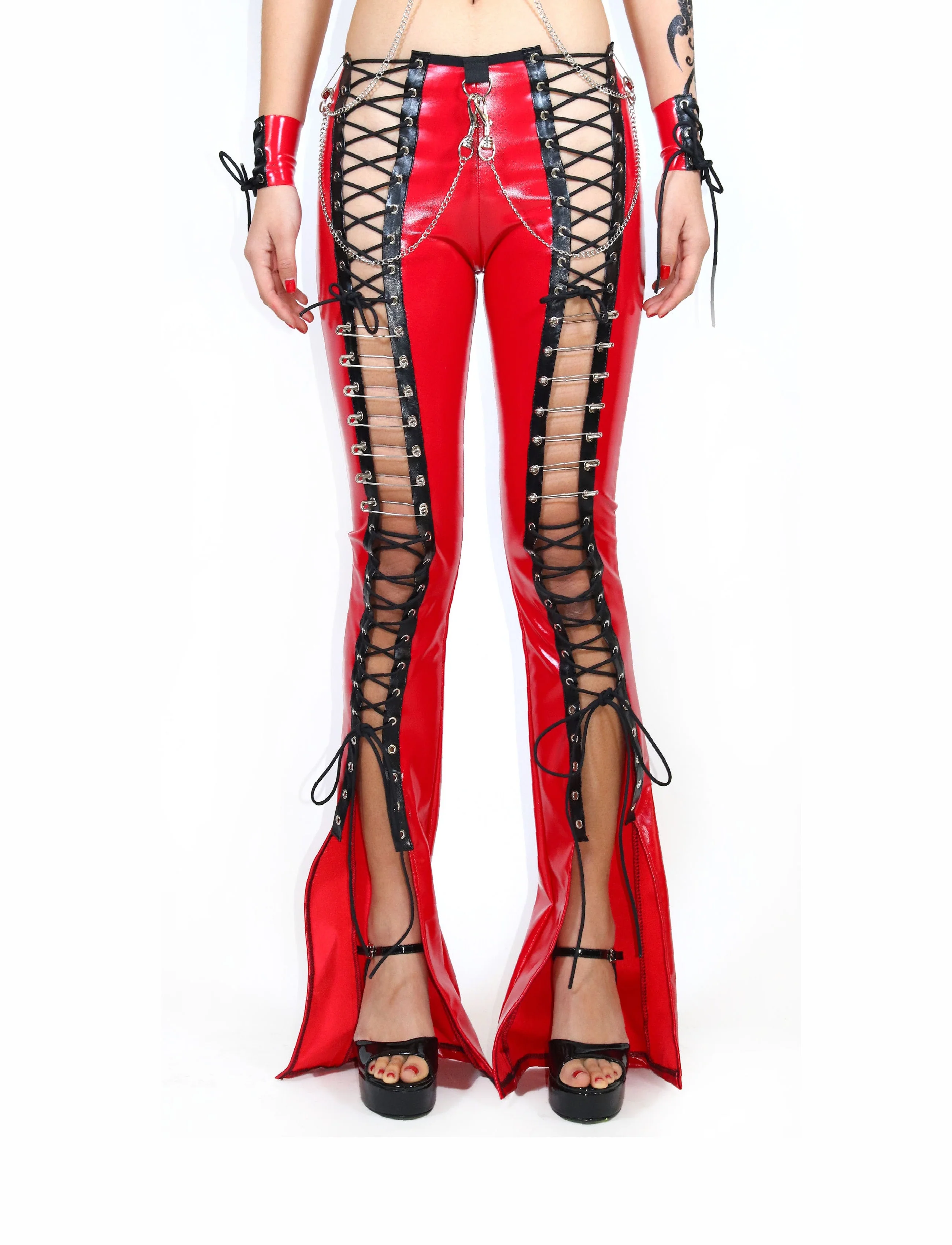 THE " INFERNO" LACED'UP PANTS
