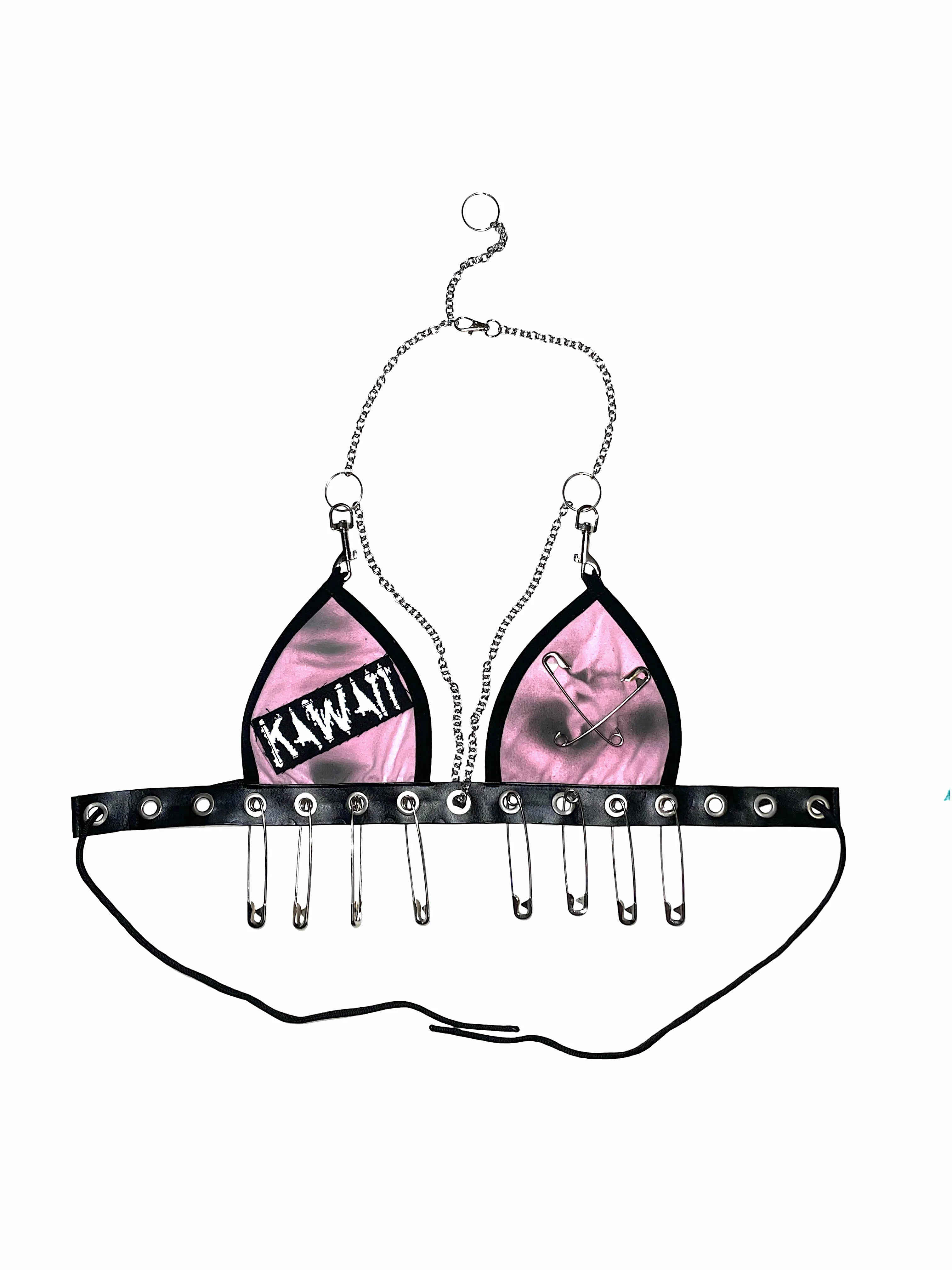 THE "EASY RIDER " SAFETY PINS BRALETTE - Image 2