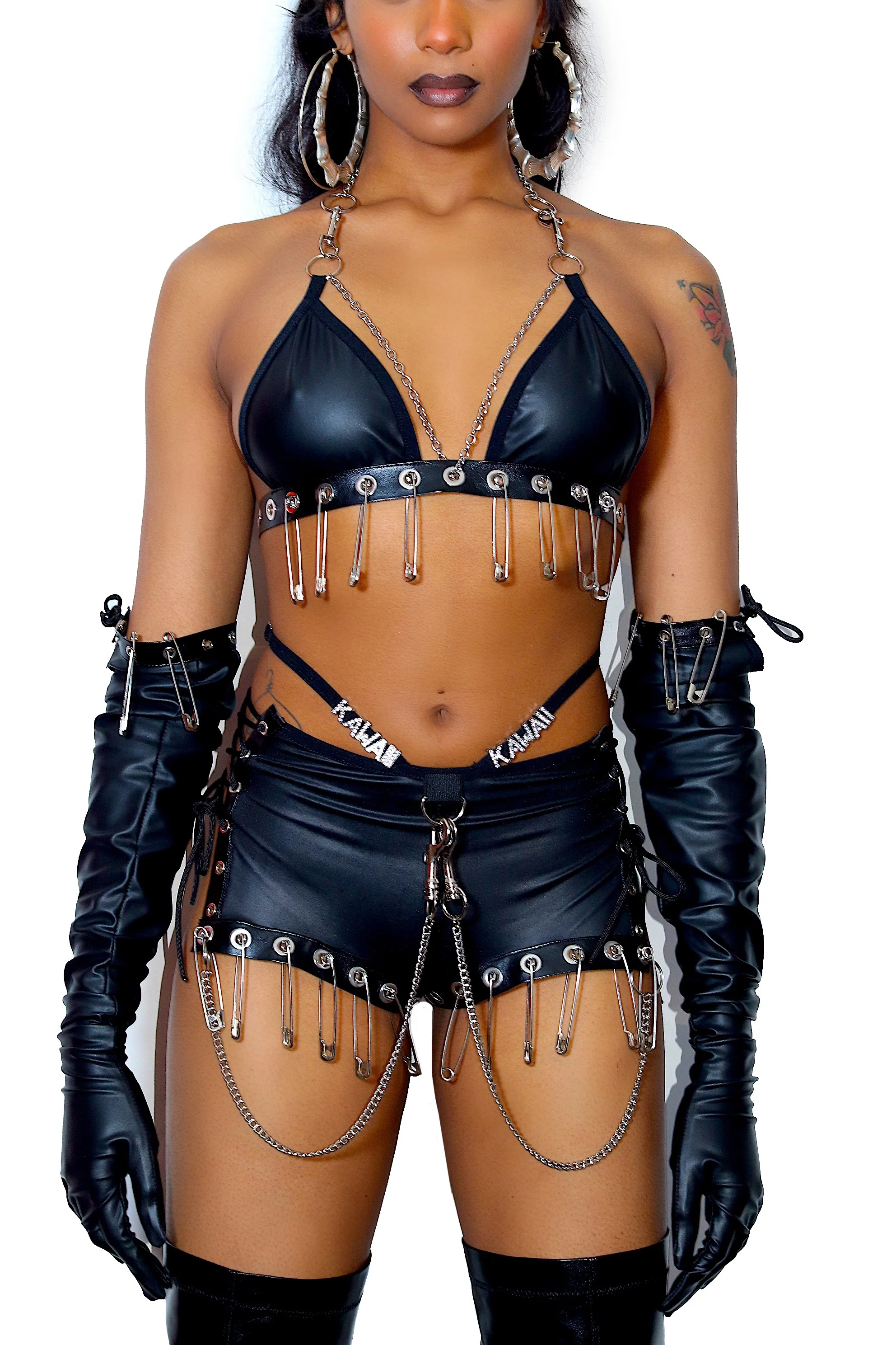 THE "EASY RIDER " SAFETY PINS BRALETTE - Image 6