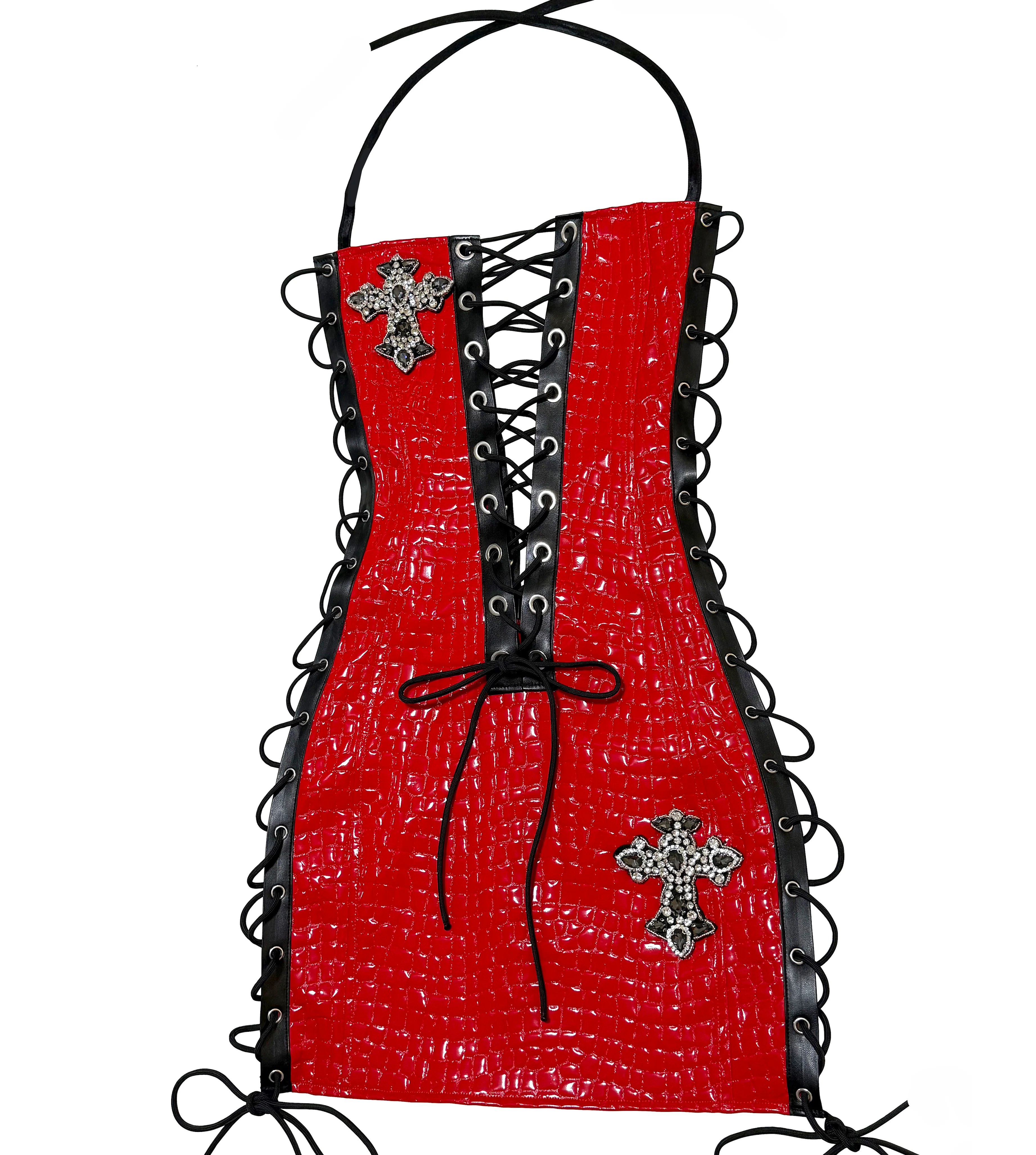 TIE ME CROC BLACK DRESS - Image 13