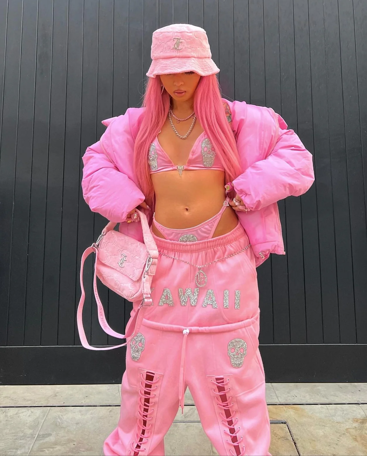 "TIE ME UP" DOUBLE WAIST JOGGERS - Image 8