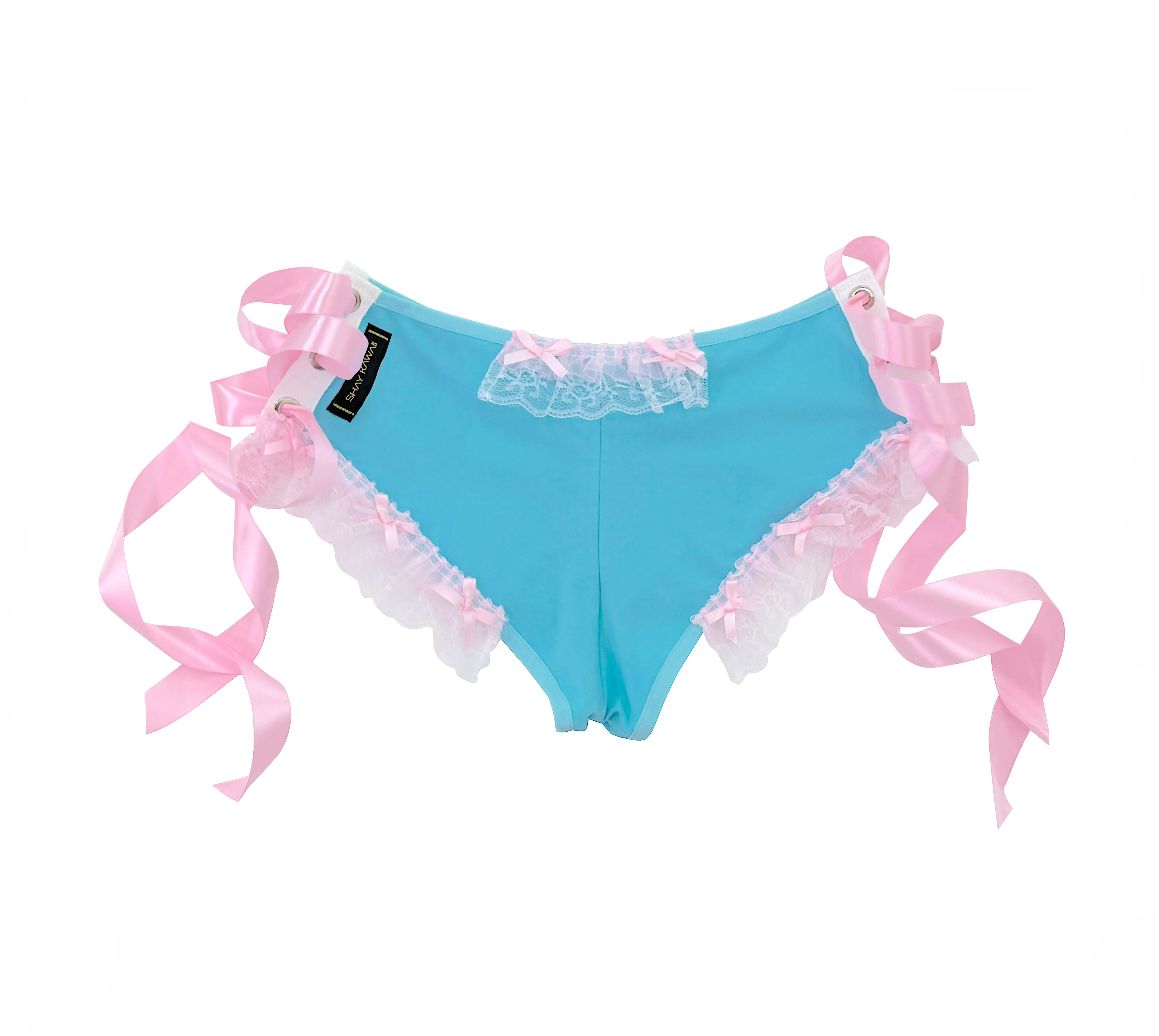 VERSAILLES MINI SHORTS BLUE - Image 16
