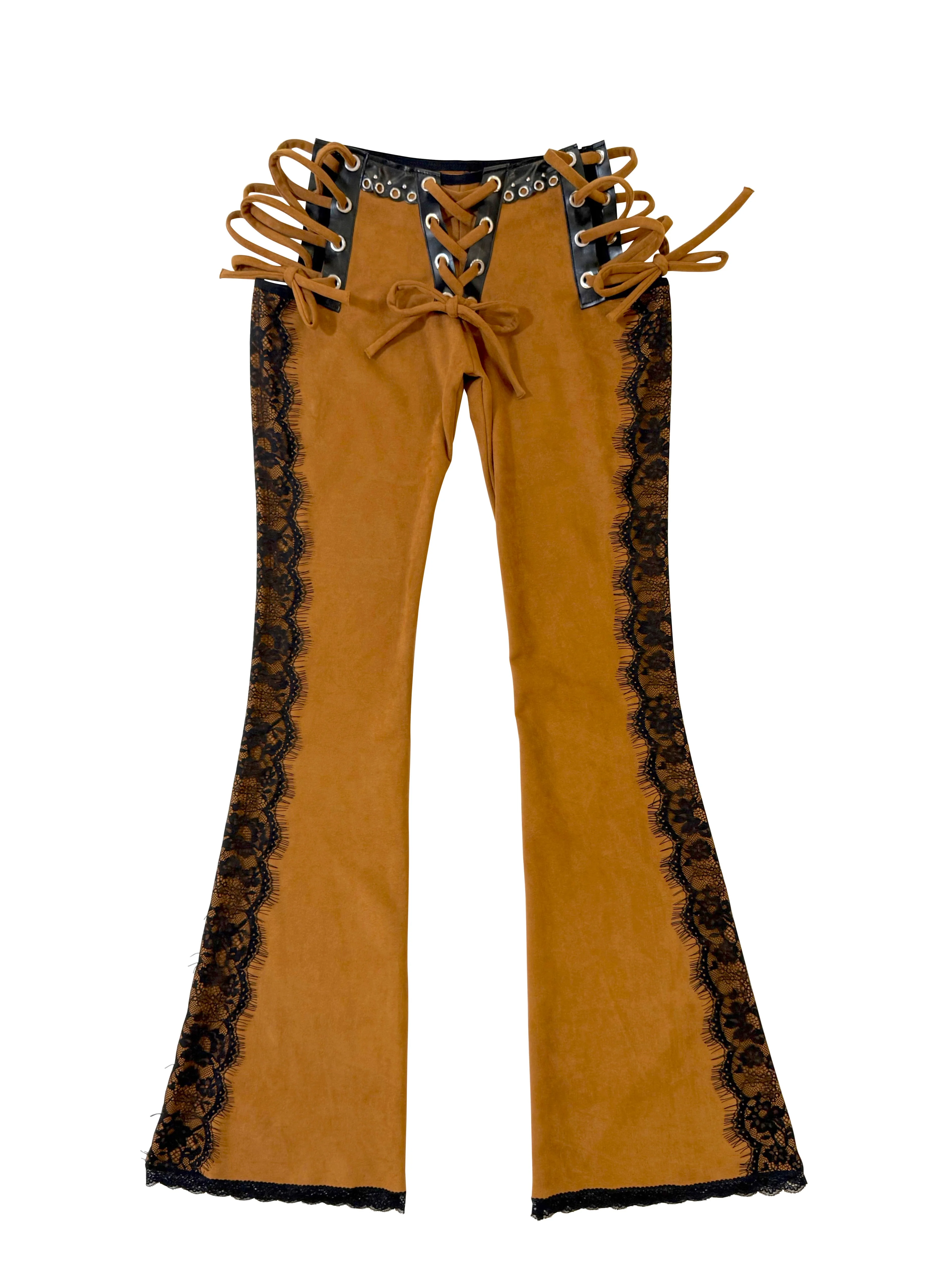 WESTERN GIRL PANTS BROWN