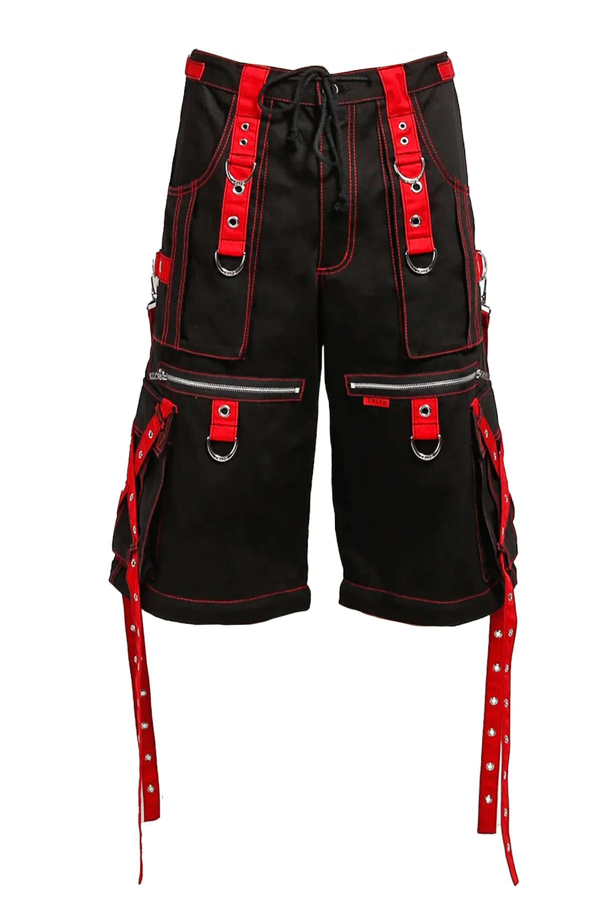 X-STRAP "ZIP OFF INTO SHORTS" RED PANTS by TRIPP NYC - Image 4