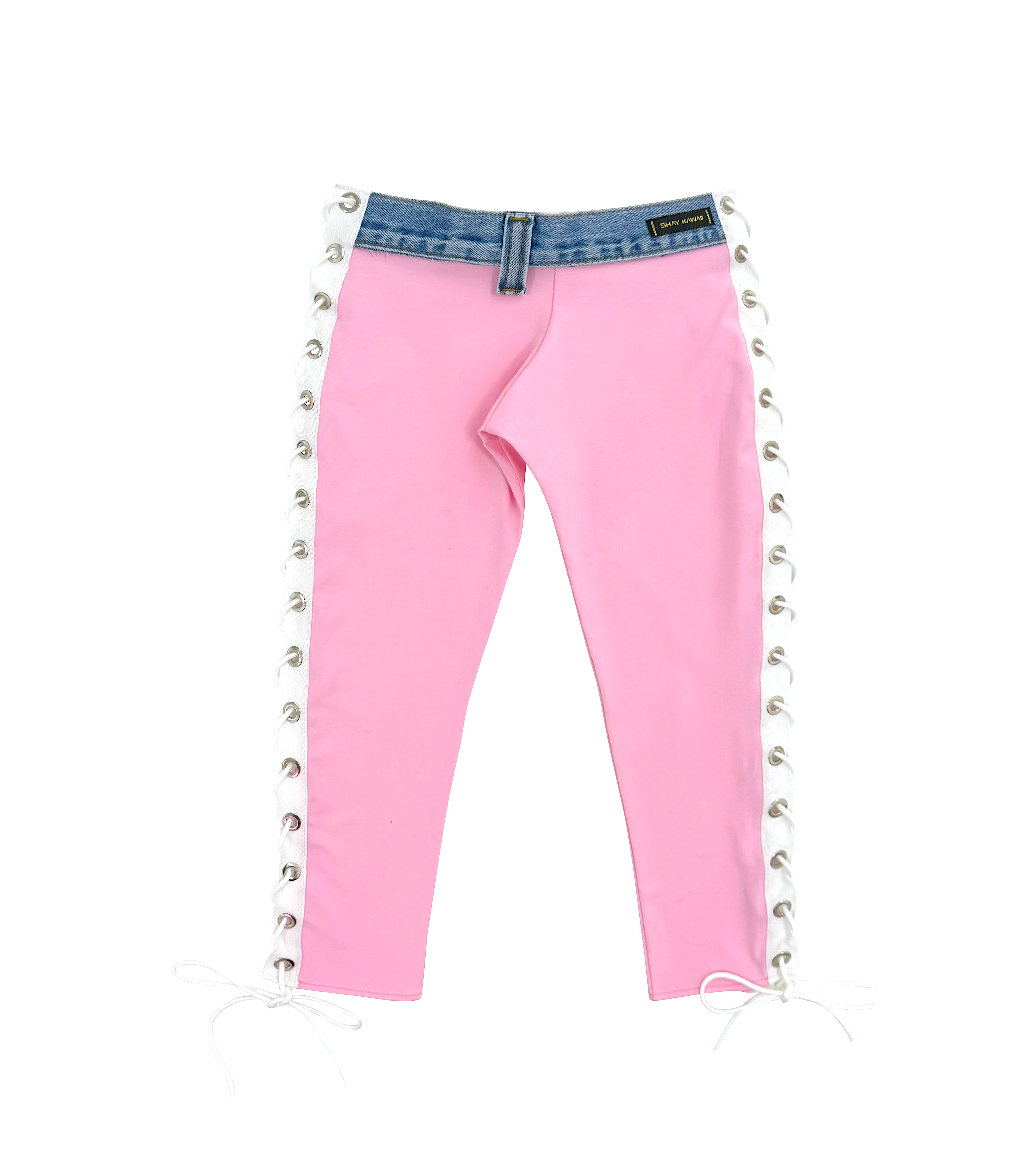 Y2K CAPRI LACE PANTS - Image 5