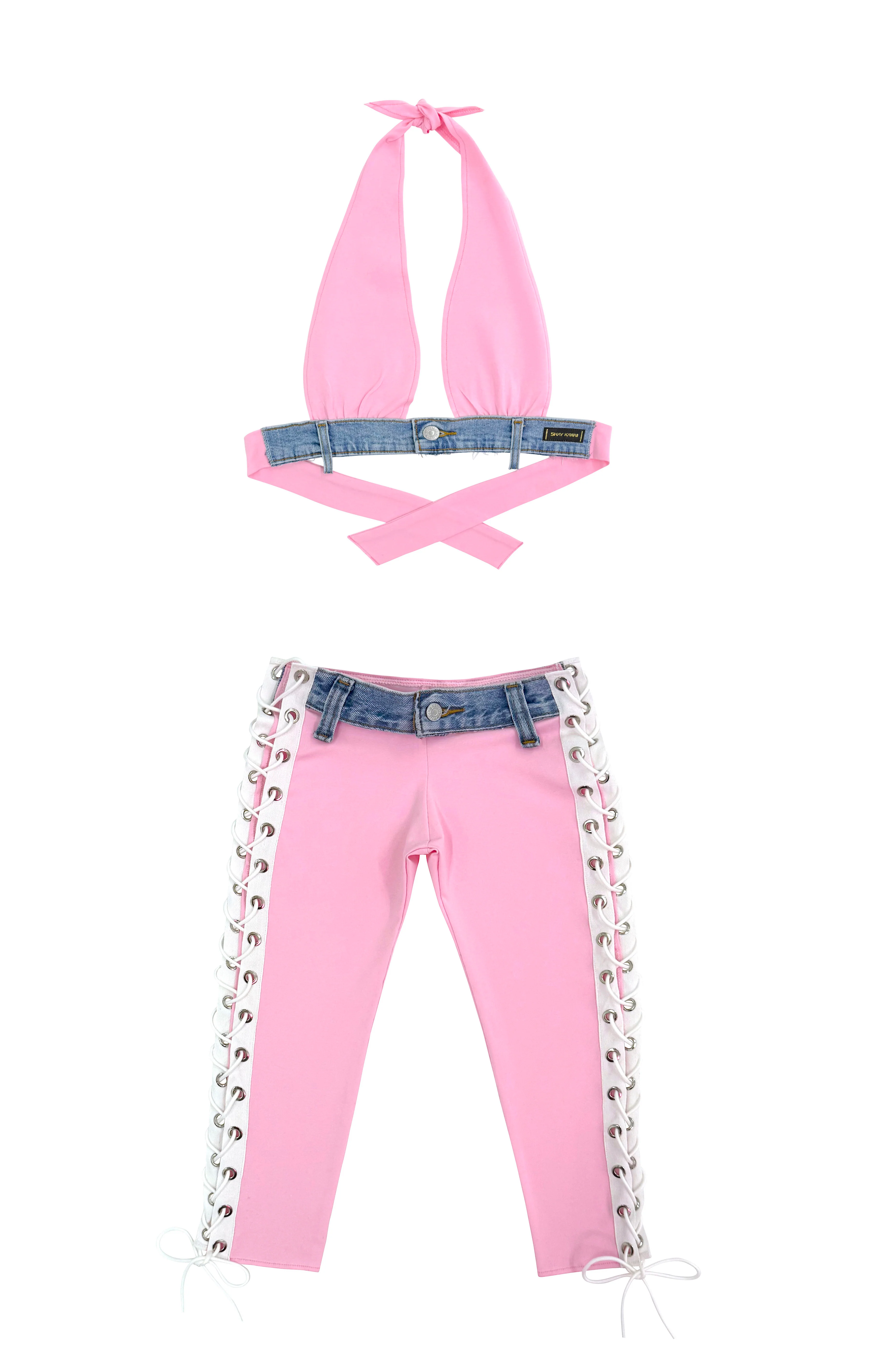 Y2K CAPRI LACE PANTS - Image 7
